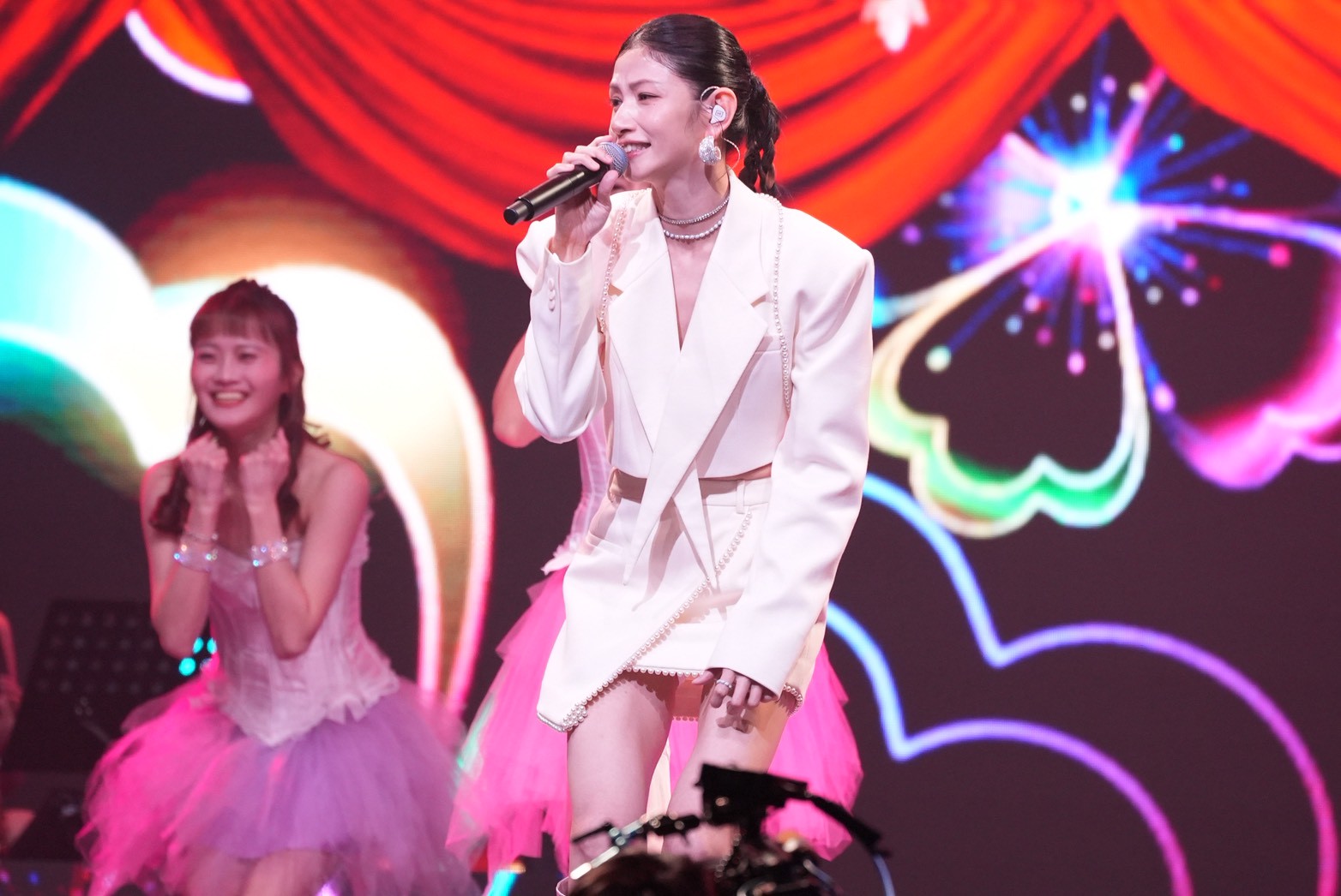 李千娜已經瘦到見到胸骨。（圖／記者許方正攝）