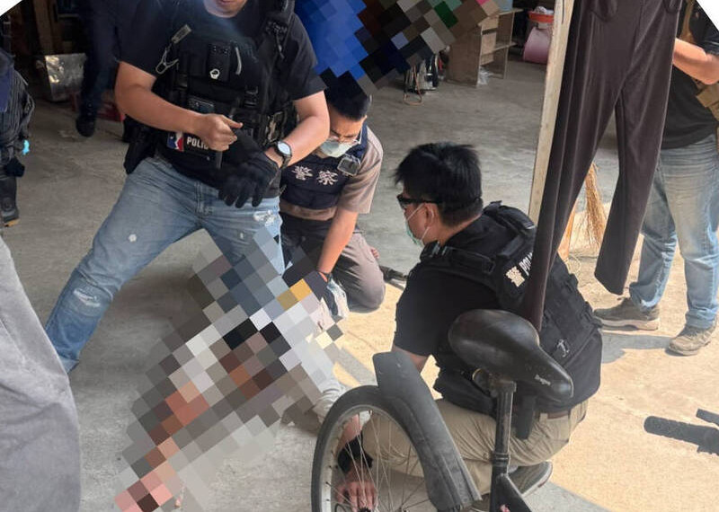 彰化百果山產業道路發生恐怖虐殺案。(圖/警方提供)