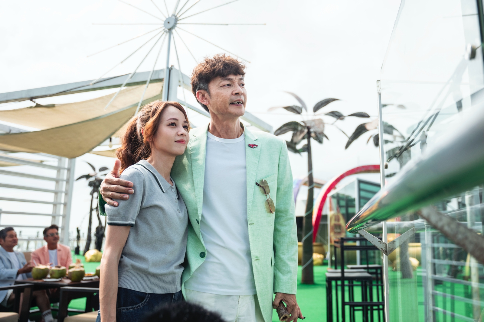 李國煌笑喊《NO GOOD!歐吉桑》與黃姵嘉合作「有一點壓力」。(圖/萬騰文化創意提供)