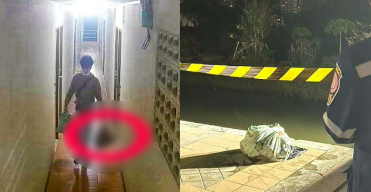 狠男分屍女友！提頭顱出門全被拍。（圖／翻攝畫面）