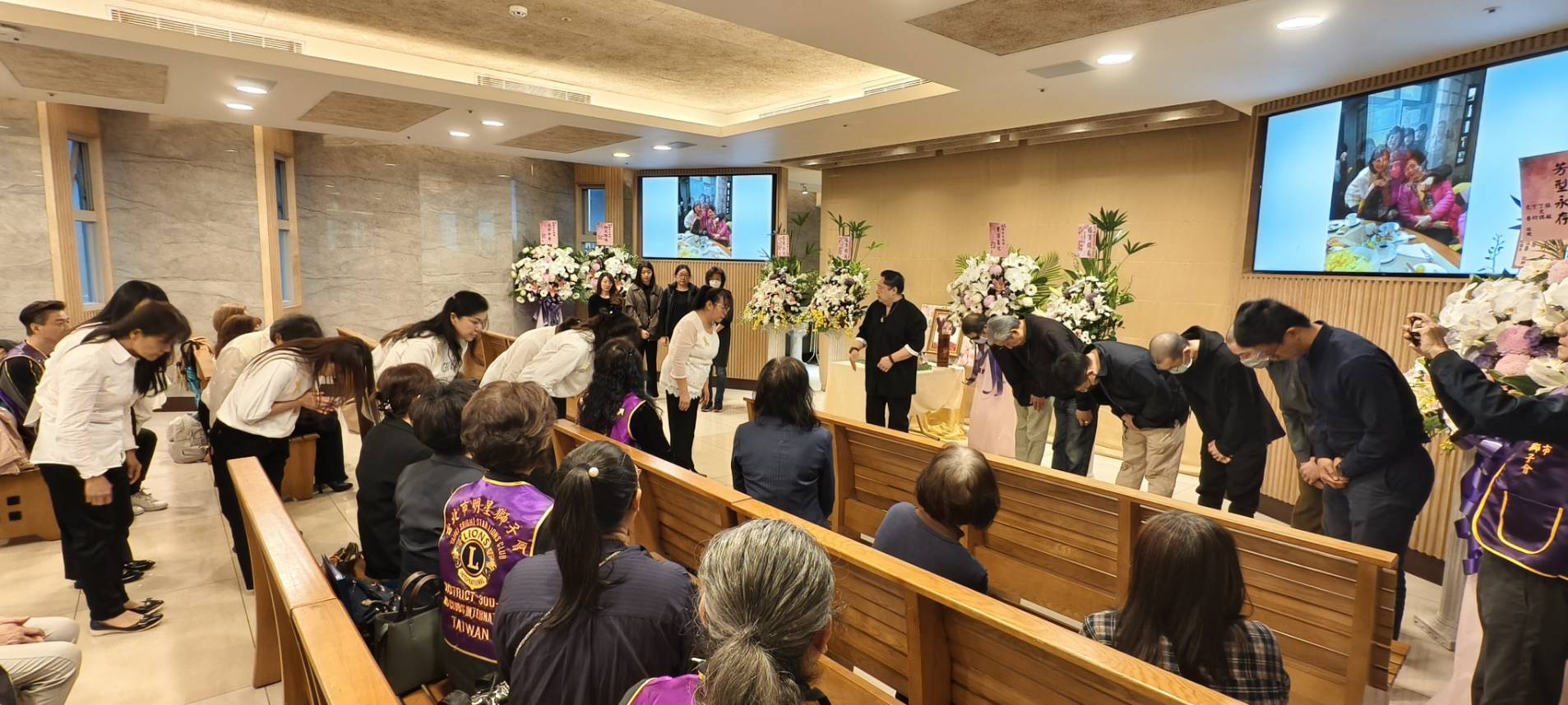 白蝶的告別式簡單典雅。（圖／李朝永提供）