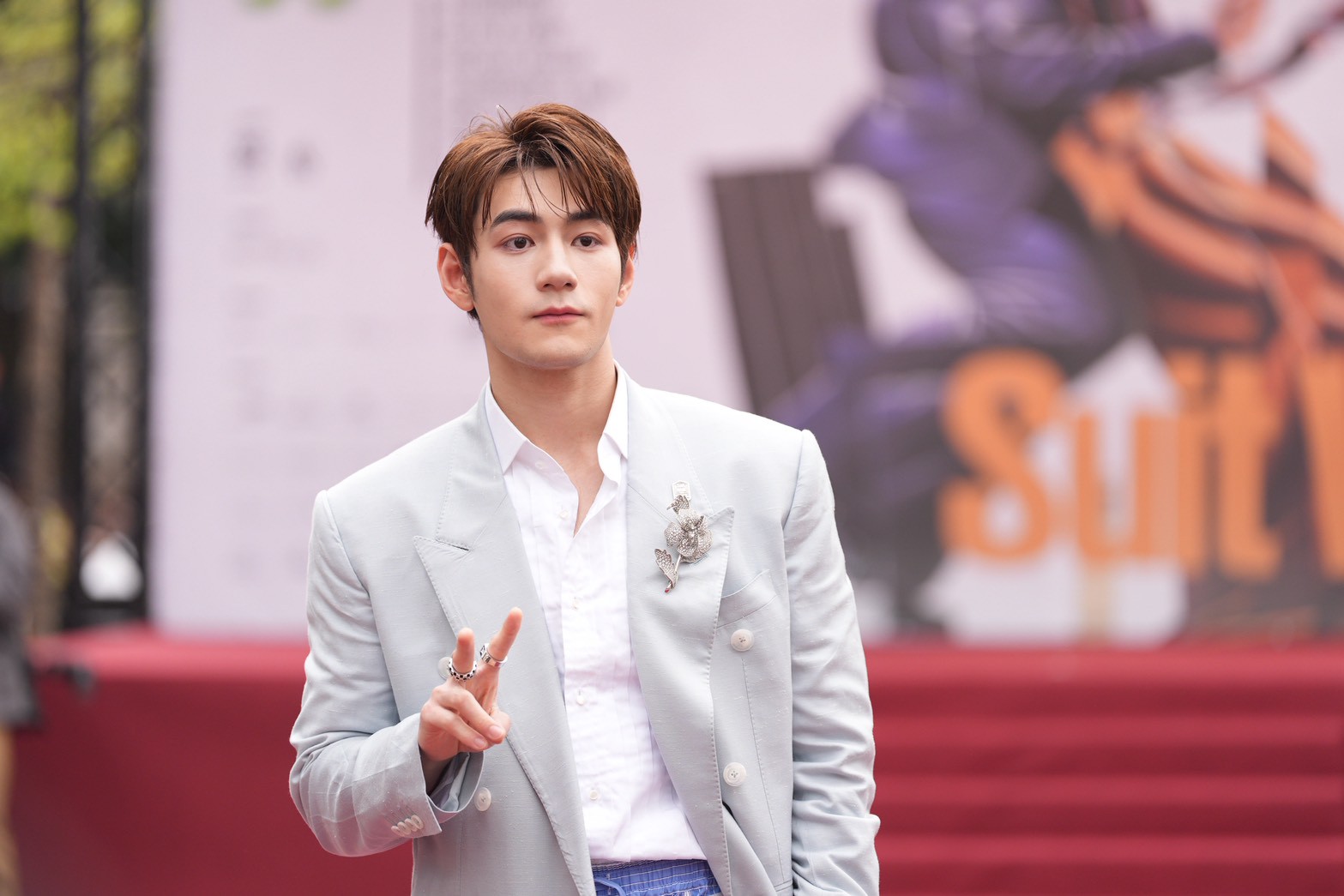 香港新生代男神魏浚笙也現身2026 GQ Suit Walk紅毯。(圖/記者陳明中攝)