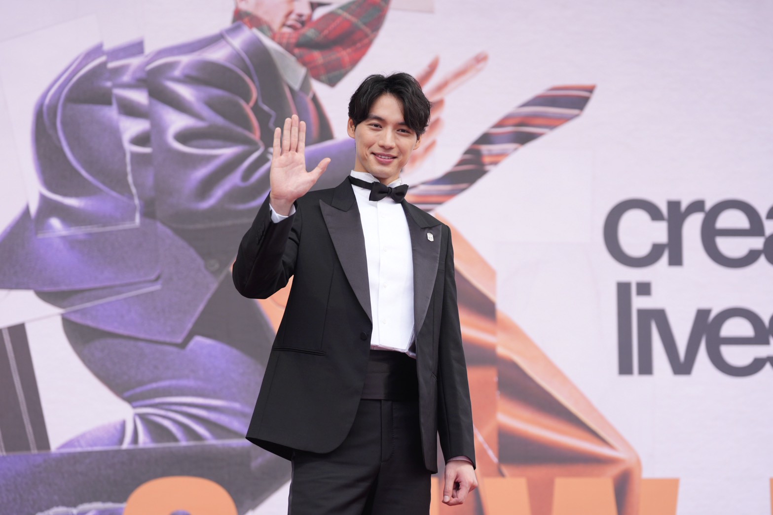 日本男神福士蒼汰來台參加2026 GQ Suit Walk活動。(圖/記者陳明中攝)