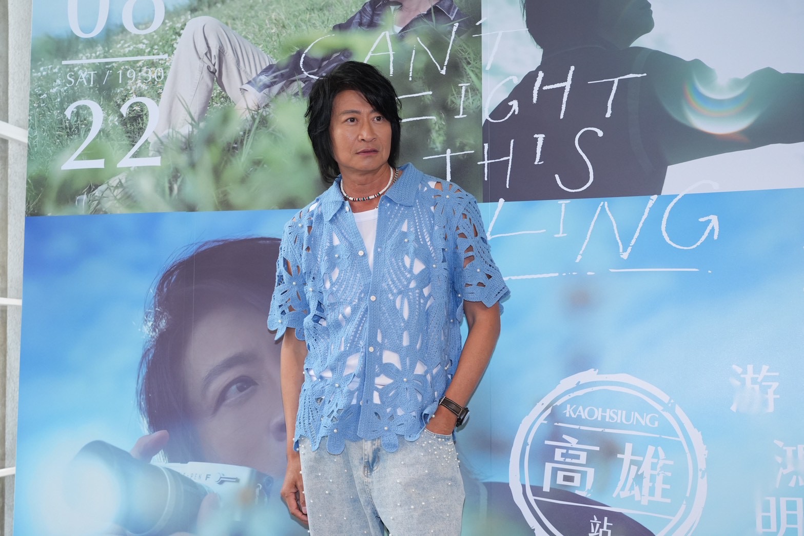 游鴻明巡演8月加開高雄巨蛋場，預告挑戰鏤空裝尺度大開，更幽默爆料老婆看過更大膽。（圖／記者許方正攝）