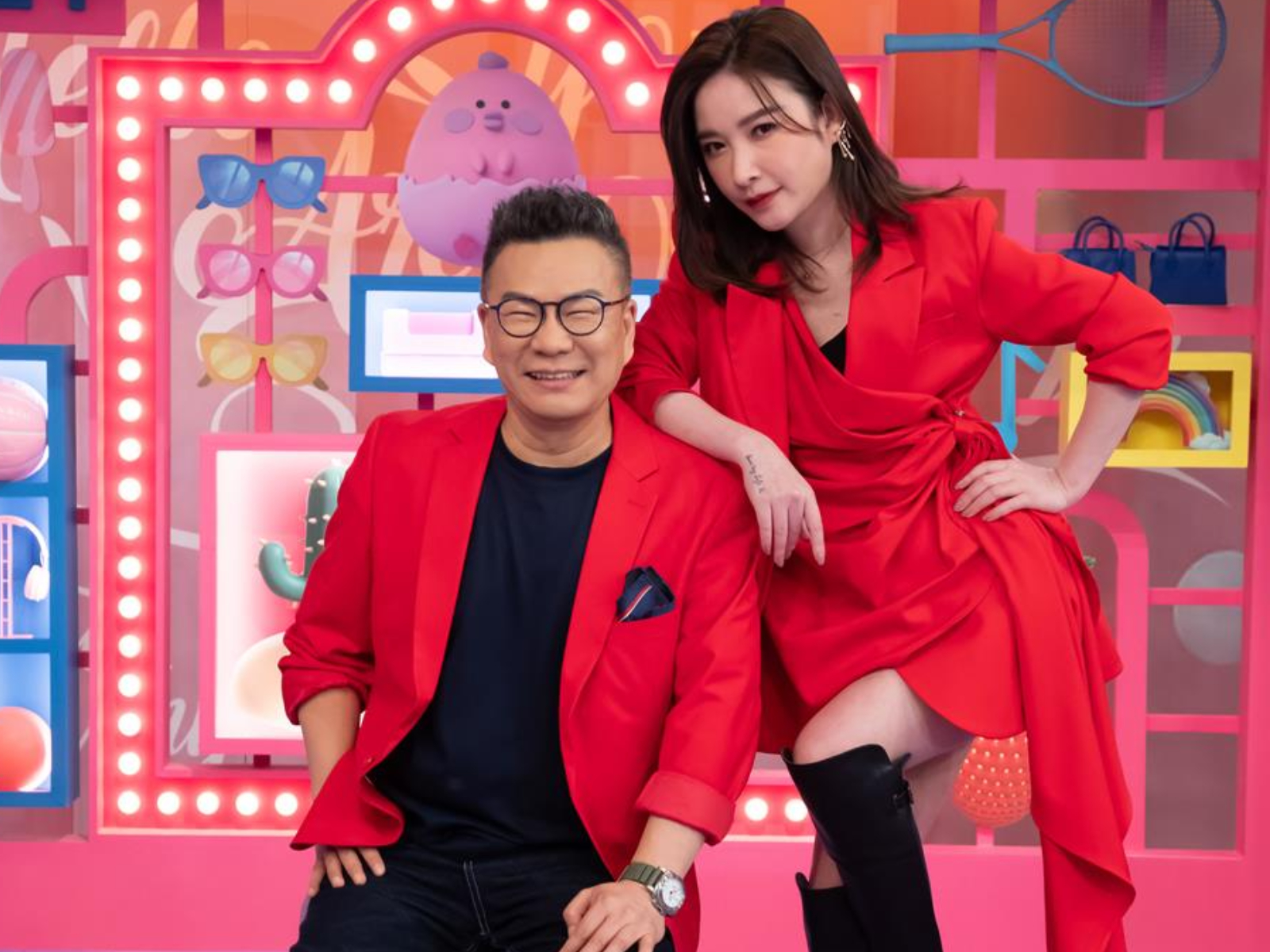 沈玉琳(左)和許維恩成為癌友。(圖/資料照)