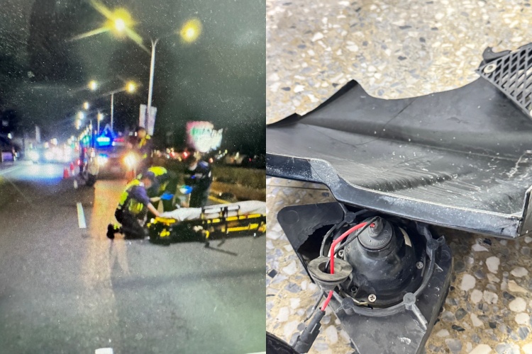 嘉義太保昨晚發生死亡車禍。（圖／翻攝畫面）