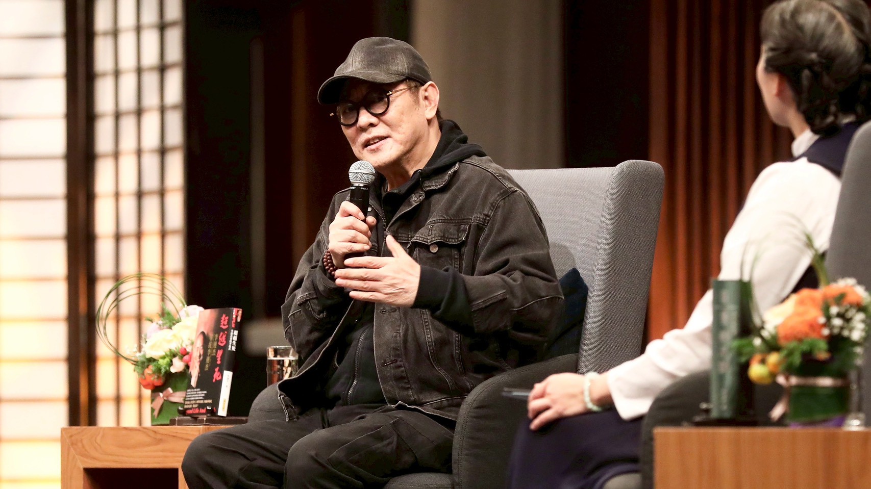 李連杰出席講座，澄清換心傳言（圖／記者許方正攝）