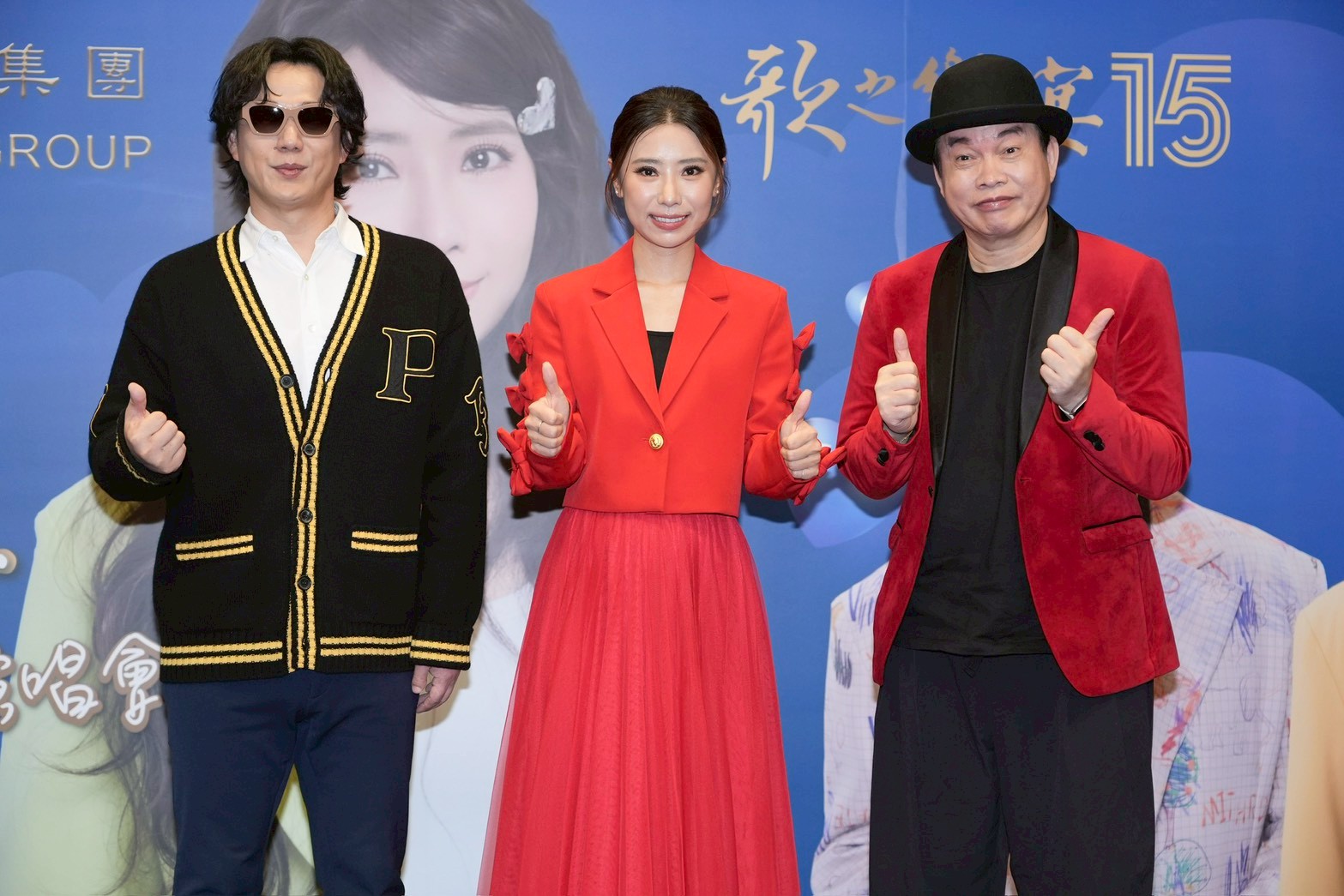 蕭煌奇（左）和康康（右）擔任陳怡婷演唱會嘉賓。（圖／記者許方正攝）