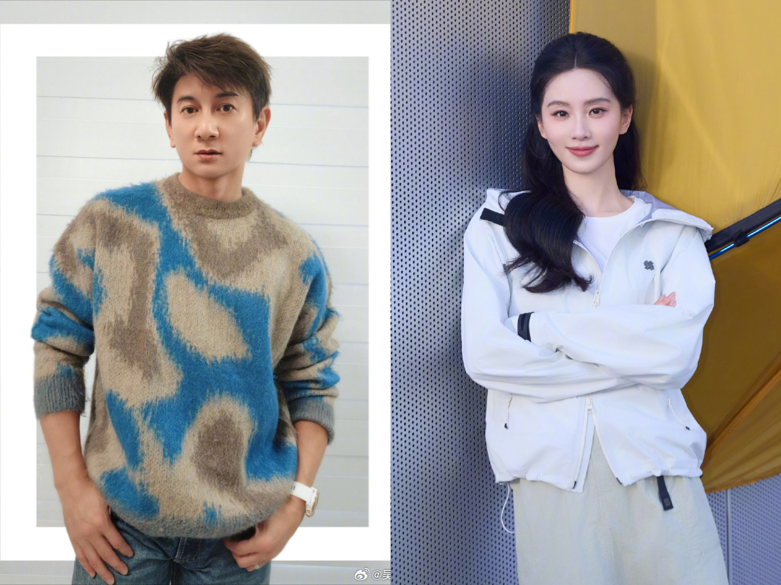 吳奇隆(左圖)和劉詩詩(右圖)婚變頻傳。(圖/翻攝吳奇隆、劉詩詩微博)