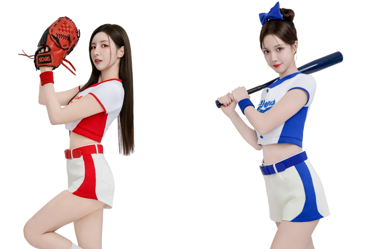 南珉貞（左）、李晧禎（右）拍攝廣告化身金牌投手。（圖／拉斯維加斯娛樂城提供）