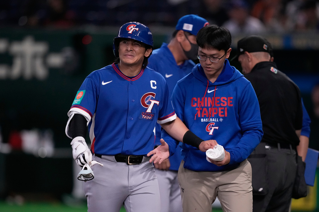 陳傑憲因觸身球傷退，確認左手食指遠端骨裂。（圖／達志）