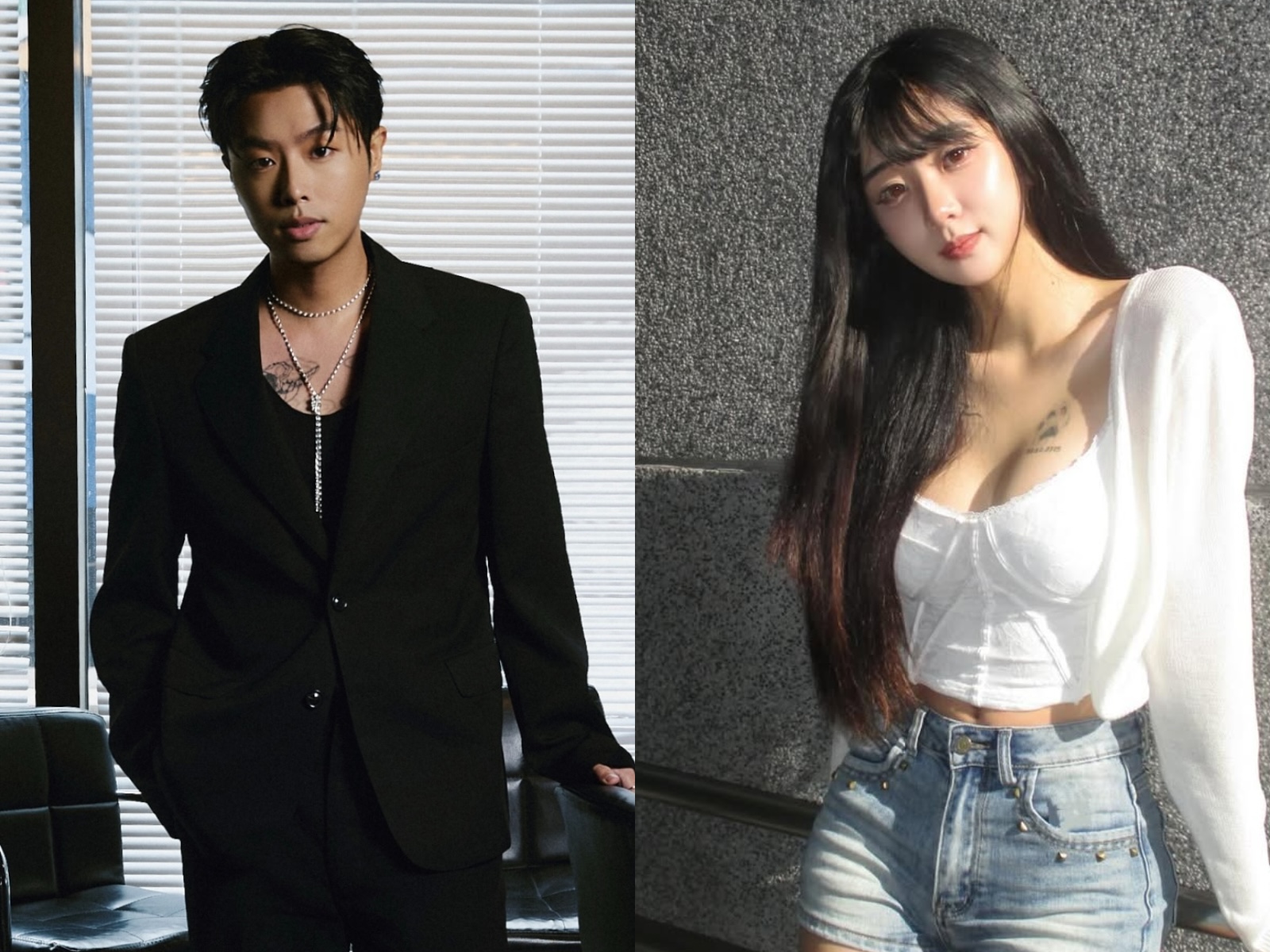 Howz（左圖）和袁融（右圖）交往半年。（圖／皓室創意Light House提供、翻攝袁融IG）