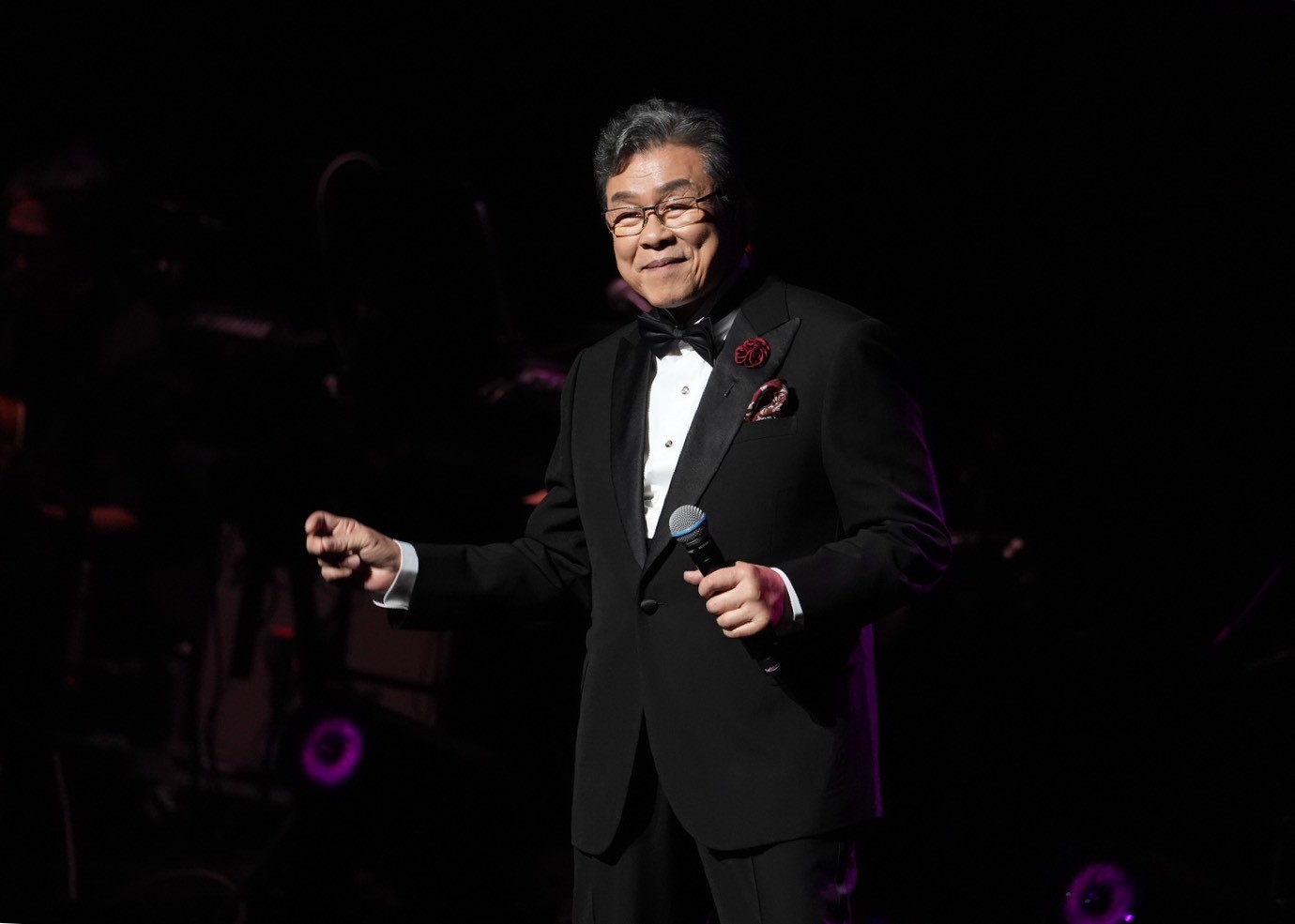 楊烈風采翩翩。（圖／記者陳明中攝）