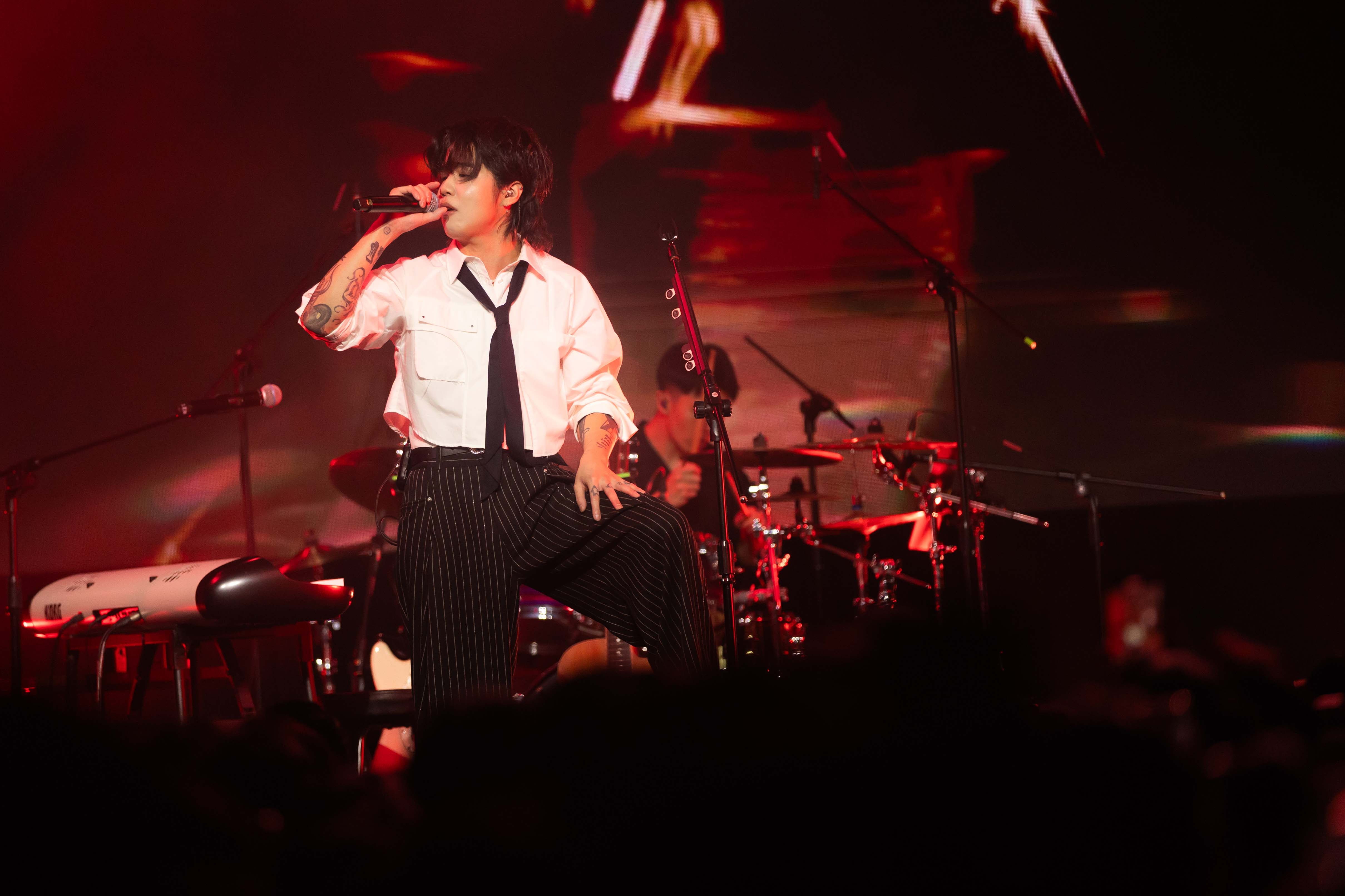 王謙在北流SUB Live舉辦《From Memo to memories》台北最終場演唱會。(圖/形上娛樂提供)