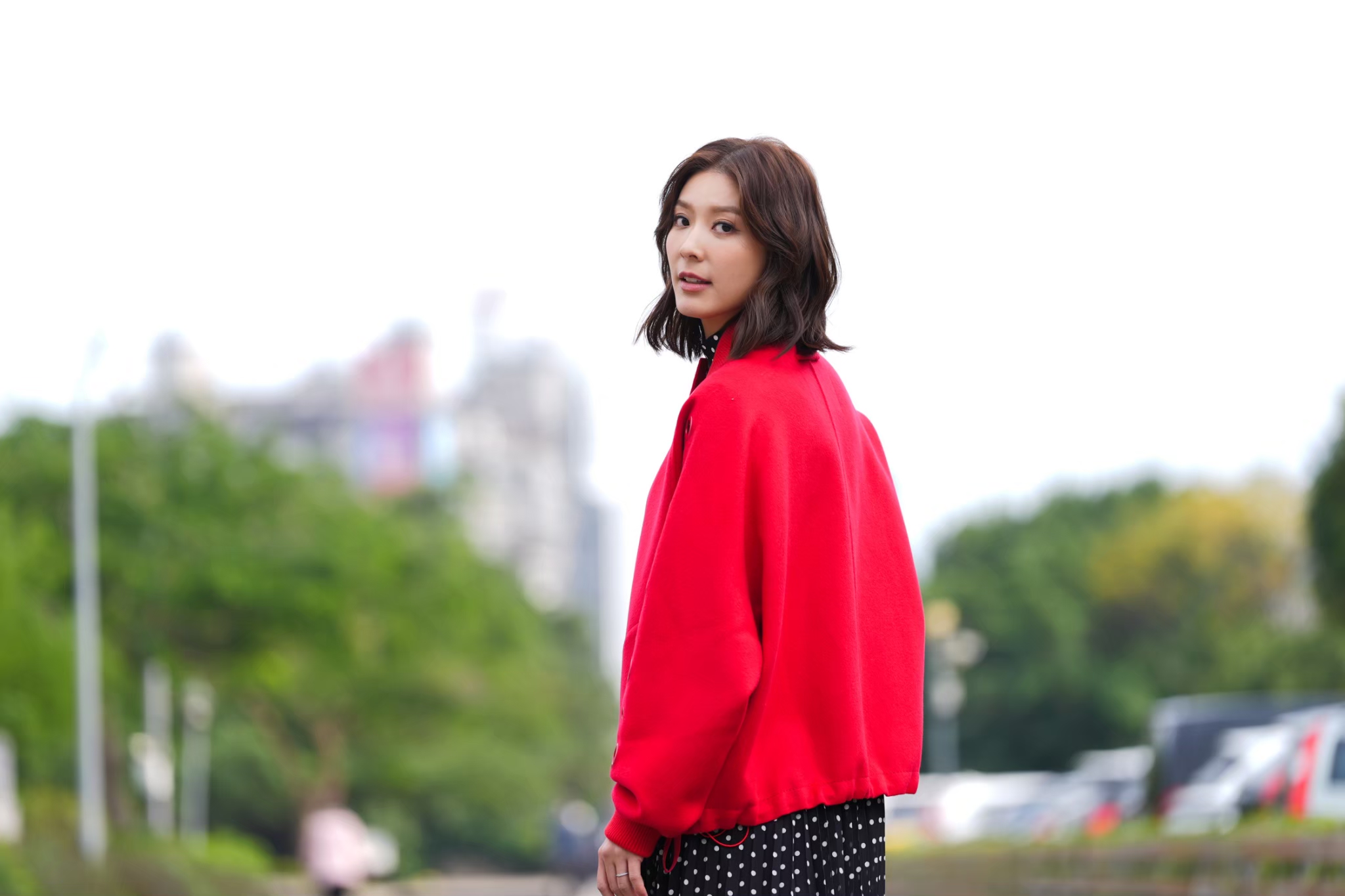 余香凝表示結婚成為家人,彼此有溝通、體諒,能讓婚姻延續下去。(圖/記者陳明中攝)