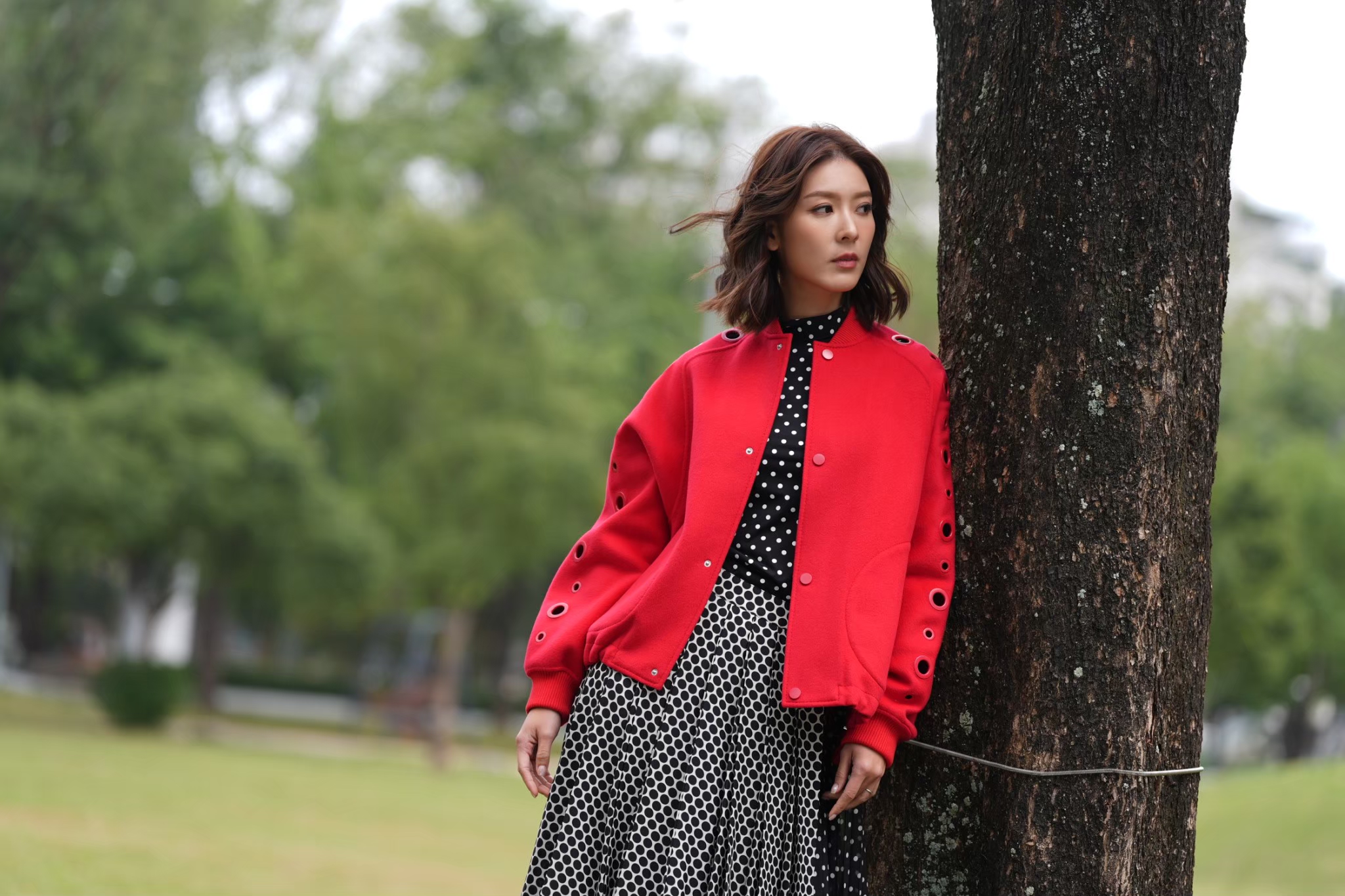 余香凝表示自己性格感性,老公很沉穩又耐心,雙方很互補。(圖/記者陳明中攝)