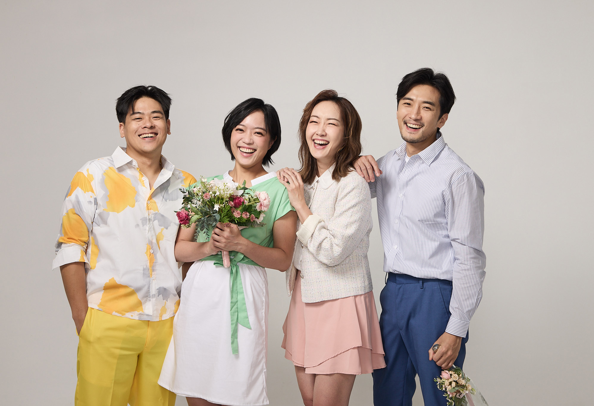 巴鈺（左三）加入《LPC》與蘇志翔（左起）、顏辰歡、鍾政均合作。（圖／活性界面製作提供）