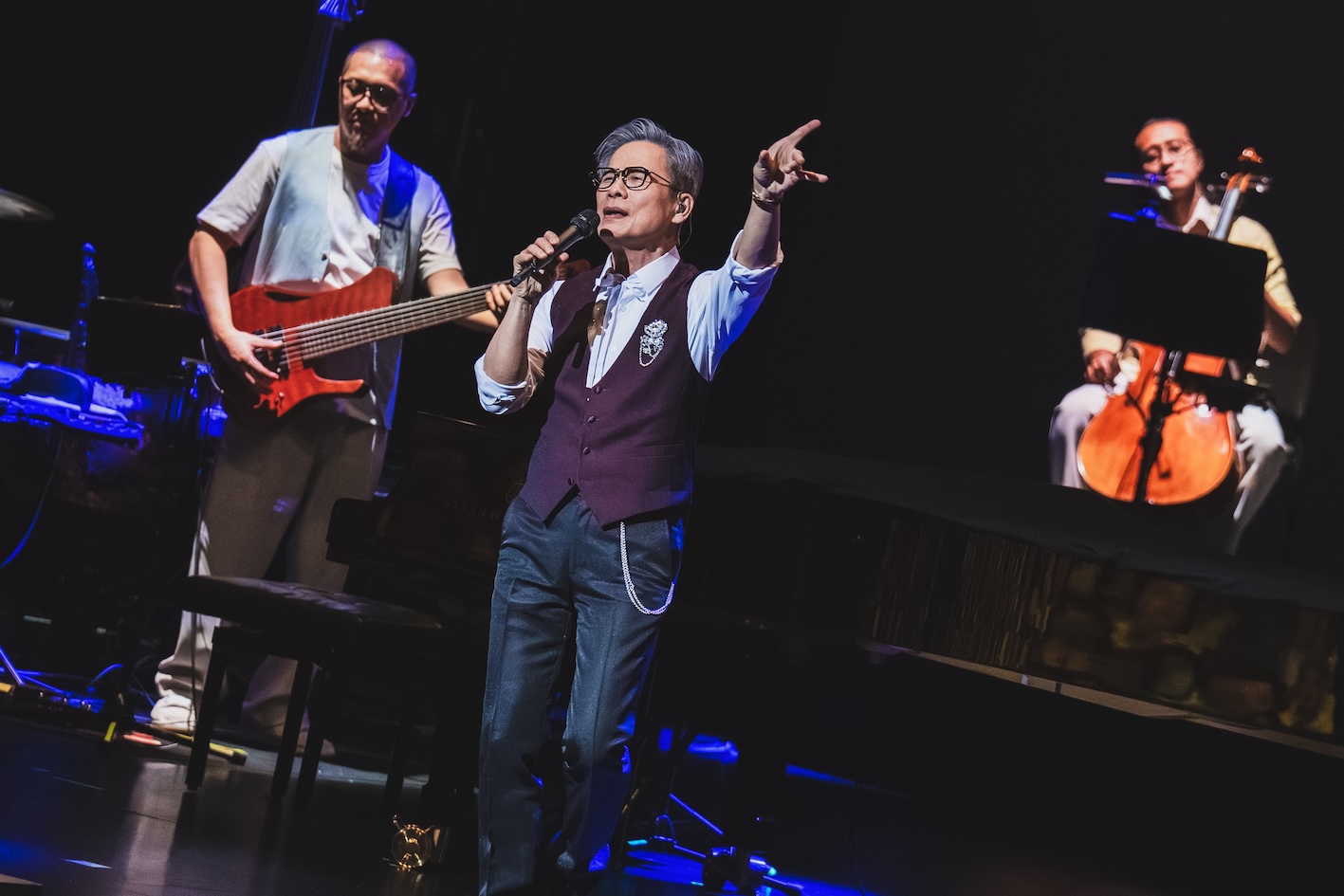 羅大佑上週末在台中國家歌劇院大劇院演出兩場。(圖/大右音樂提供)