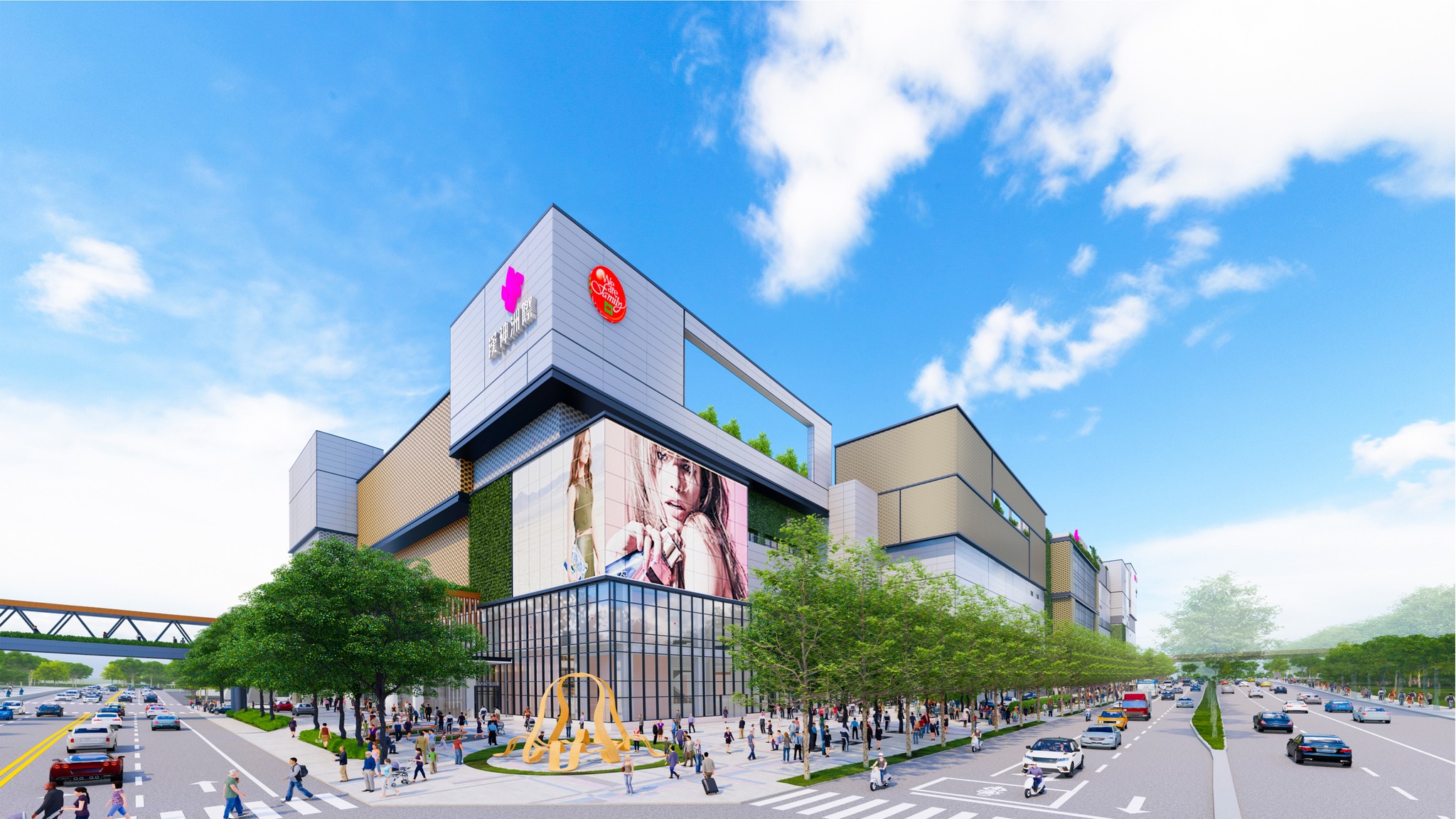 台中「漢神洲際購物廣場」今天正式開幕，業者預估將湧入5萬人進場。（圖／翻攝自漢神洲際購物廣場臉書）