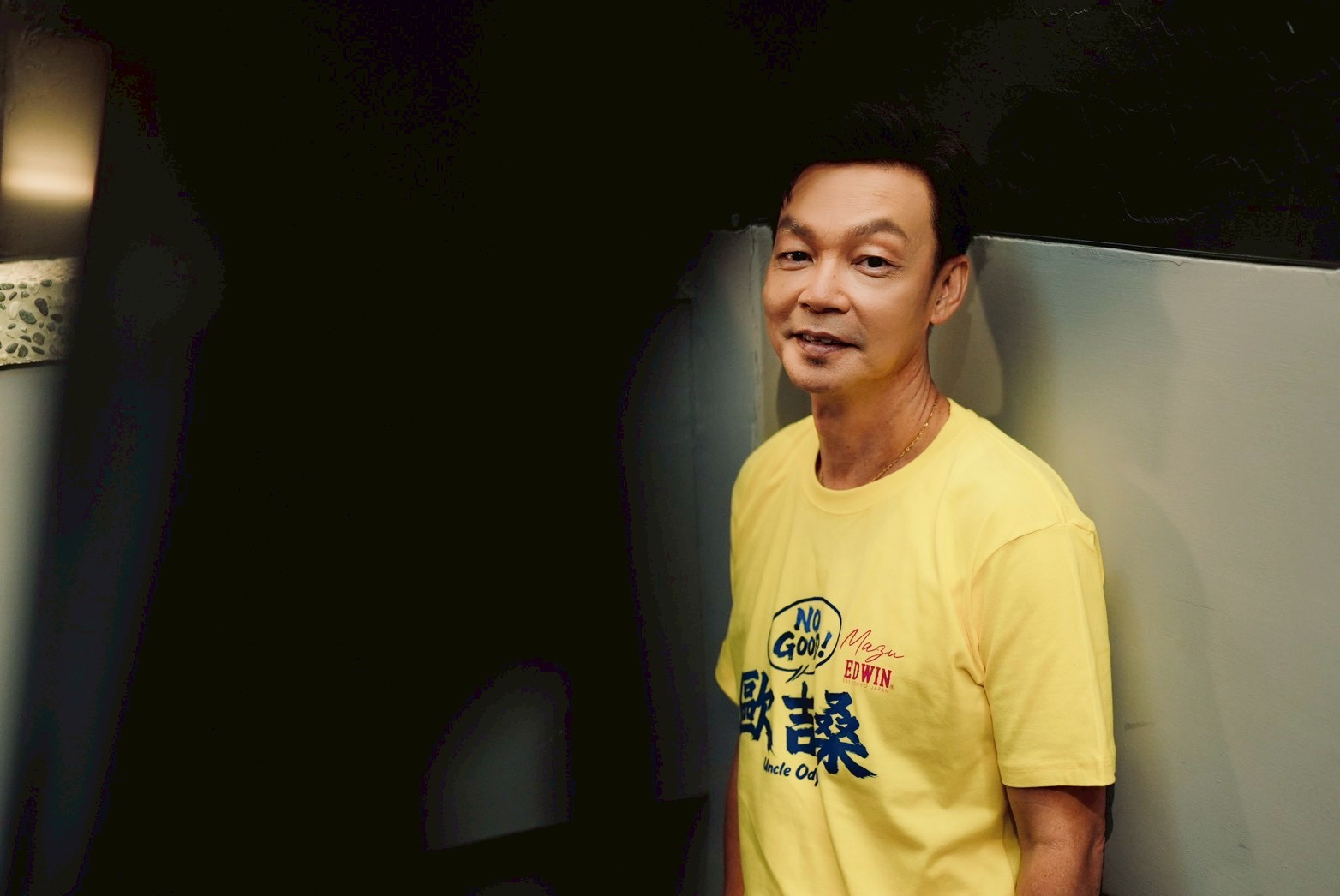 李國煌先前發現喉嚨有異狀,幸好手術切除後無大礙。(圖/記者許方正攝)