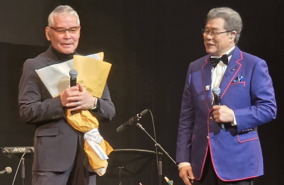 楊烈日本開唱,經典名曲《北國之春》原唱千昌夫擔任嘉賓。(圖/印太戰略智庫提供)