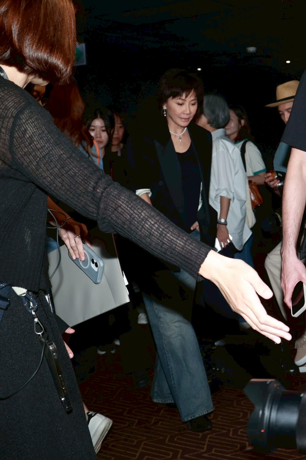 劉嘉玲悄悄現身活動現場。（圖／記者許方正攝）