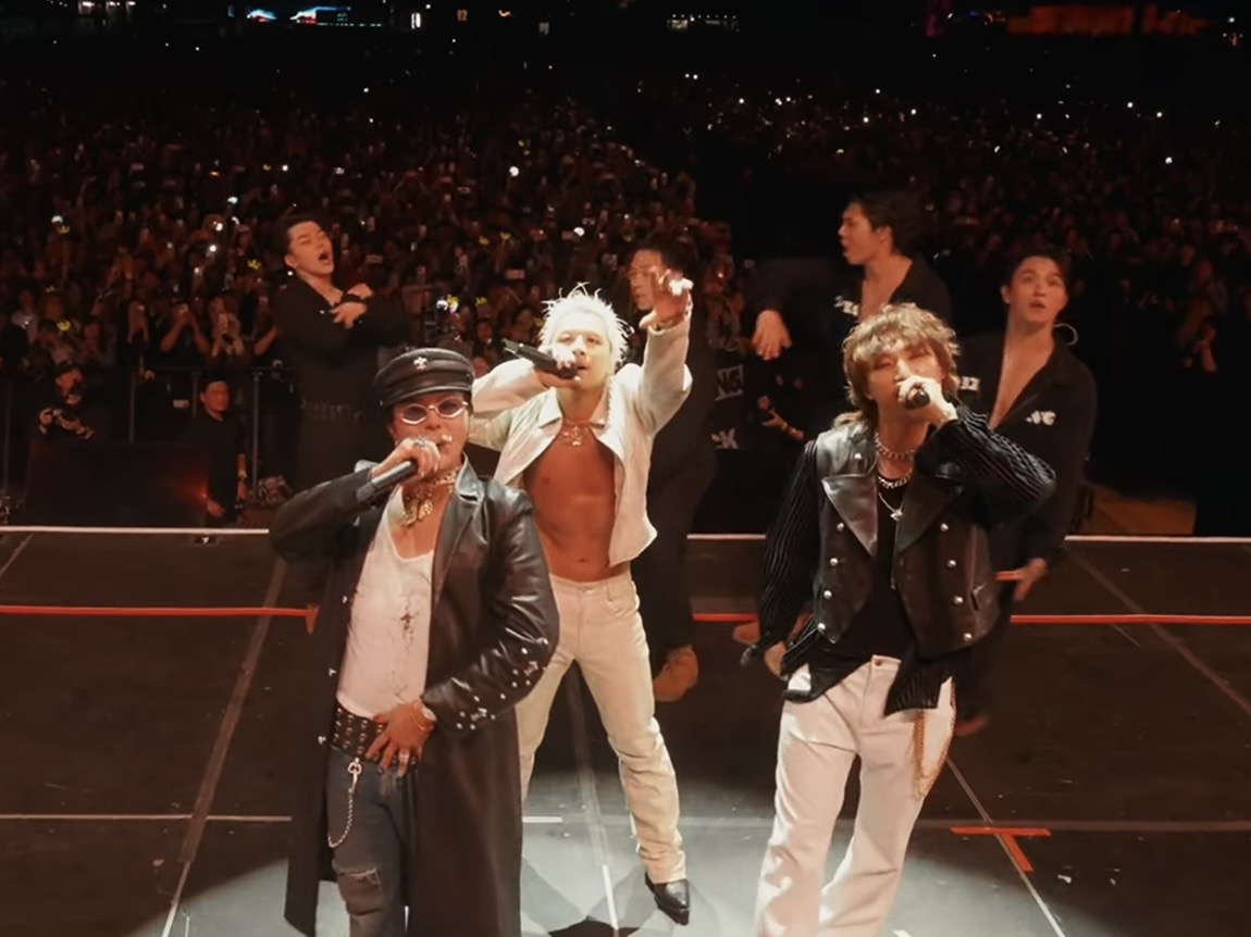 「BIGBANG」GD、太陽、大聲合體演出。（圖／翻攝Coachella）