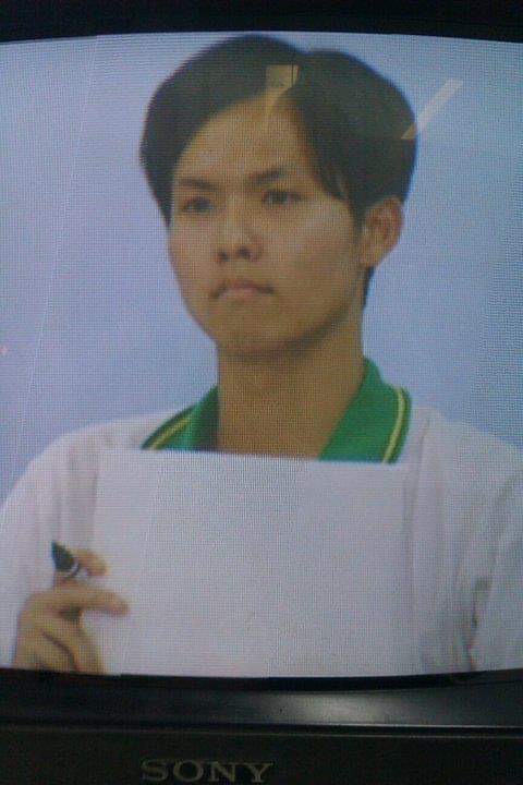 張立群26年前得到冠軍的模樣。(圖/張立群提供)