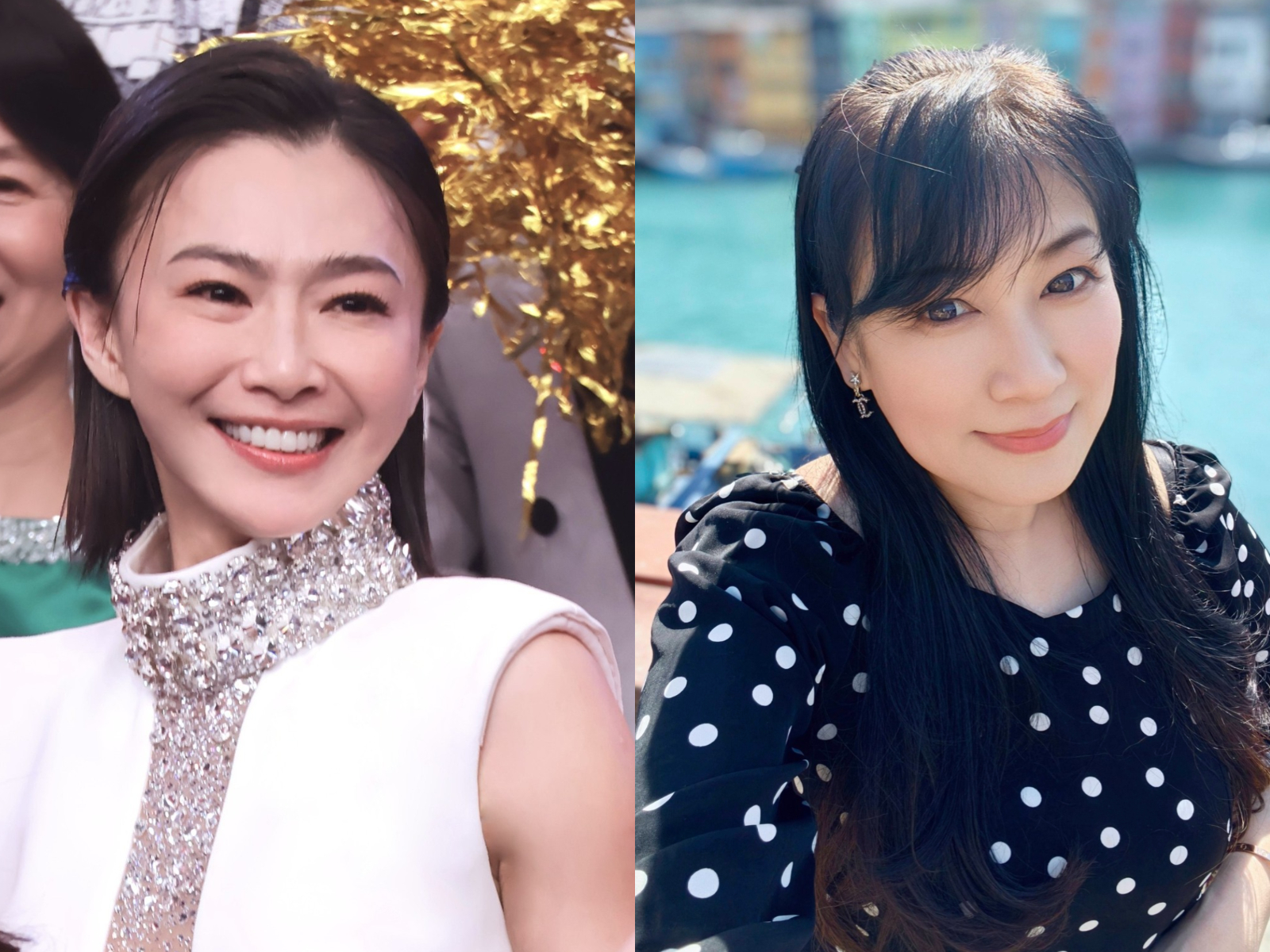 侯怡君（左圖）、張金鳳（右圖）兩個女人的戰爭。（圖／翻攝侯怡君、張金鳳臉書）