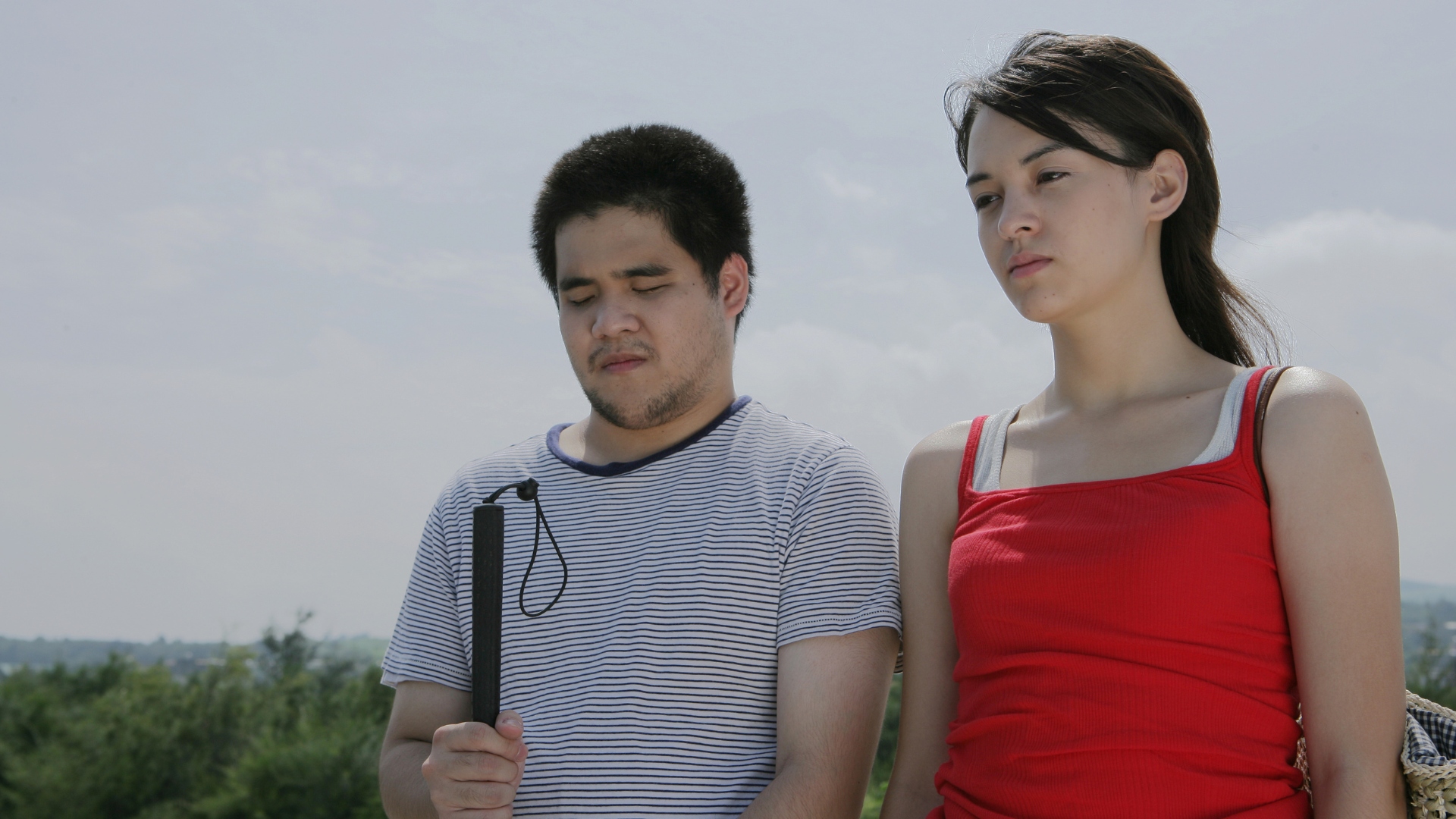 《天黑》由張榮吉執導、張榕容與黃裕翔共同演出。（圖／台北電影節提供）