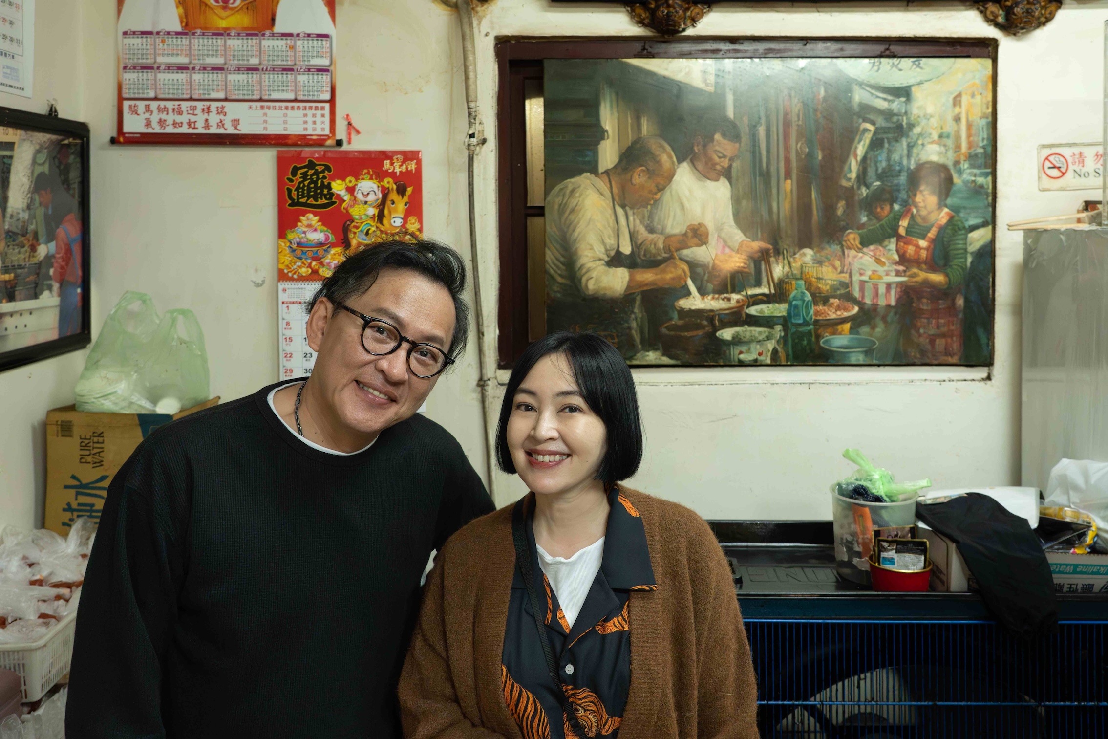 蔡燦得（右）揭詹姆士（左）私下真面目！重聚話題全歪：聊維他命。（圖／東森綜合台提供）