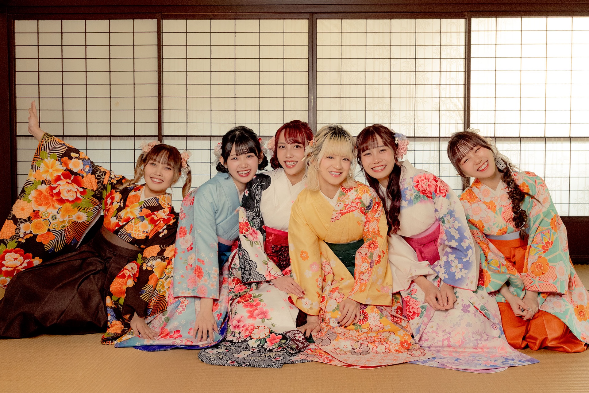 張羽翎（左起）、林于馨、林易沄、蔡伊柔、蔡亞恩、劉曉晴備戰見面會。（圖／好言娛樂提供）