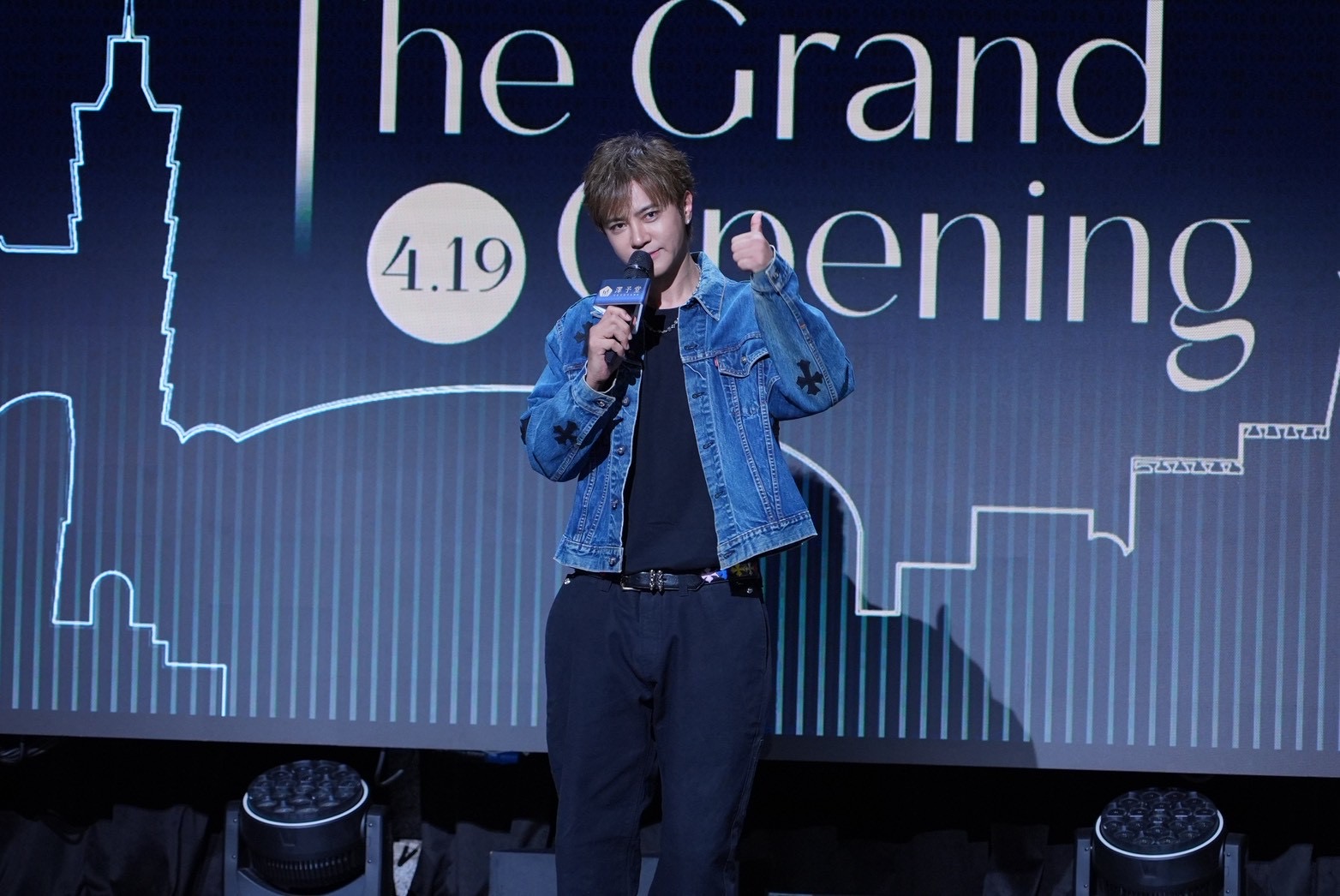 羅志祥幽默闢謠死訊力挺澤予堂開幕，大方分享「能吃又能瘦」中醫減重秘辛。（圖／記者許方正攝）