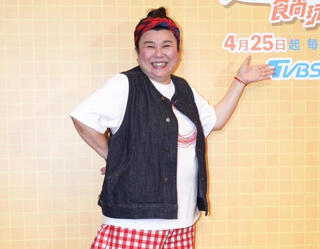 林美秀在記者會分享身體數值已恢復正常，並與黃文廷展現有趣的MBTI互動，預告節目中將有滿滿的火花。（圖／記者許方正攝）