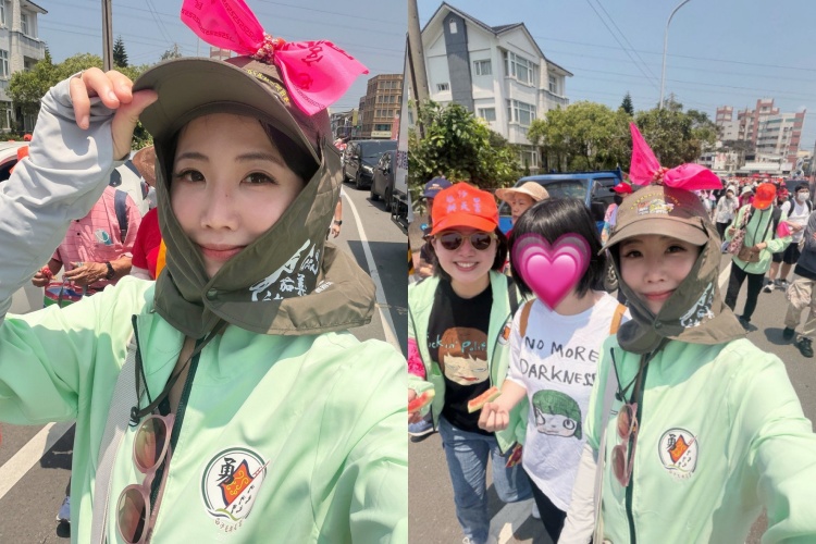 謝忻參加白沙屯媽祖進香，領悟到人生道理。（圖／翻攝自謝忻臉書）