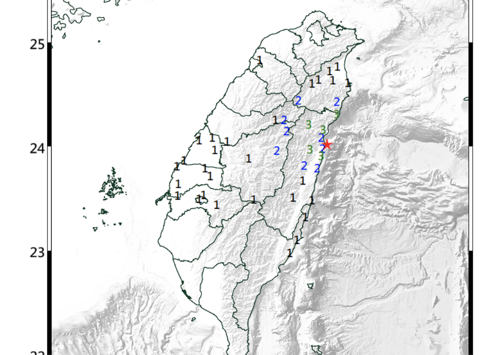 地震。（圖／氣象署）