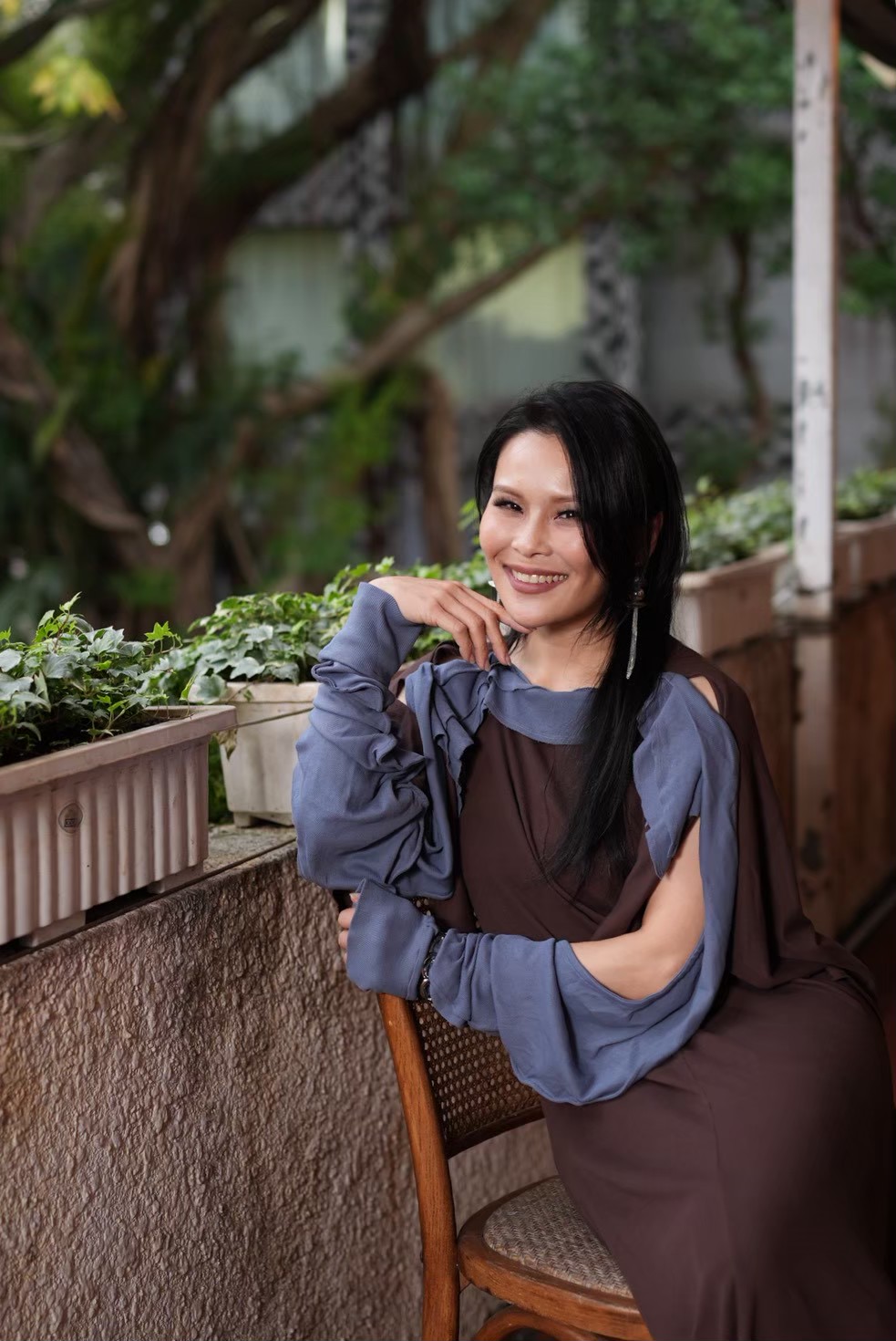 周蕙笑容和歌聲一樣甜。（圖／記者陳明中攝）