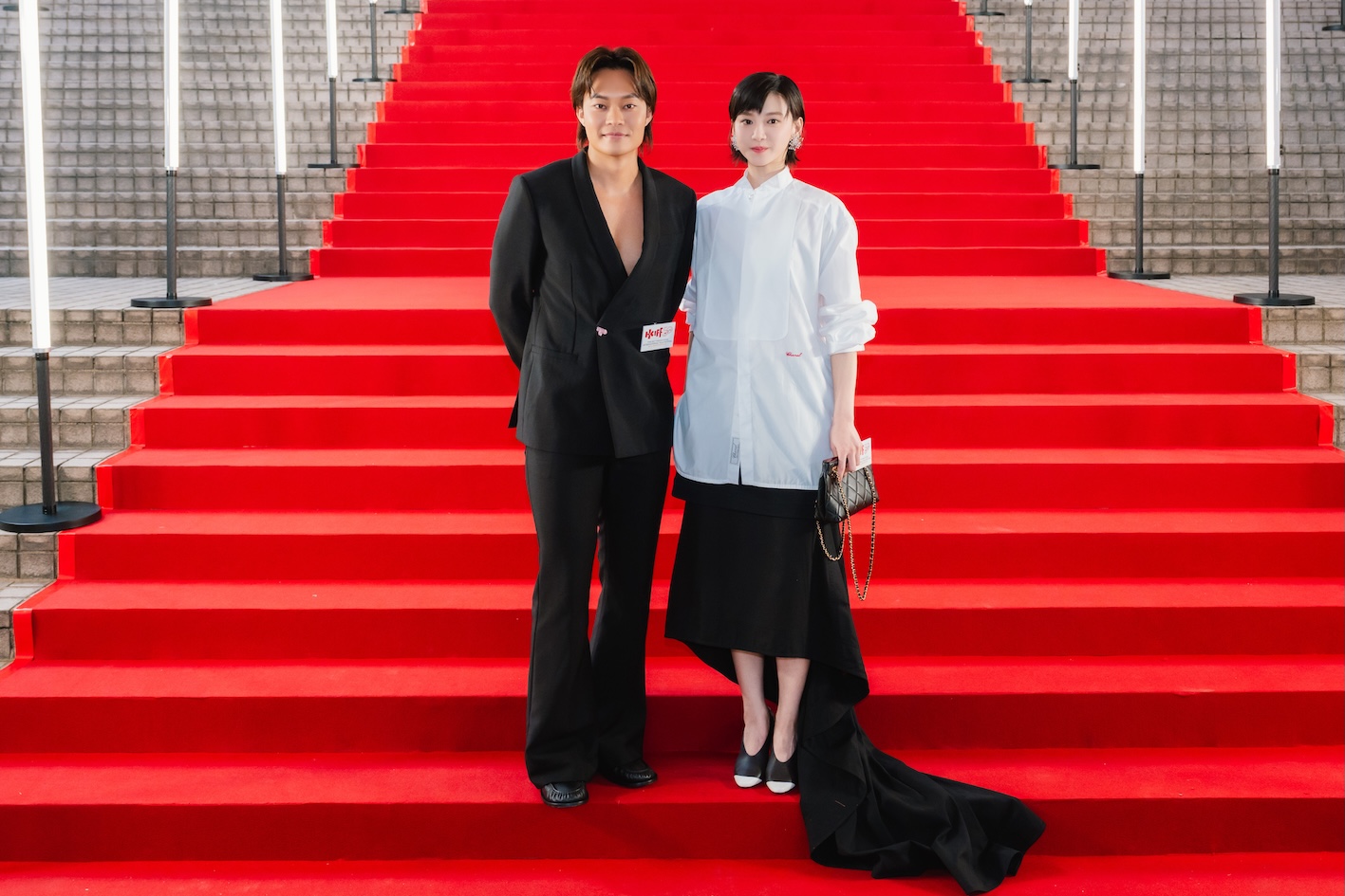 袁澧林與胡子彤為本屆電影節大使。（圖／香港國際電影節協會提供）
