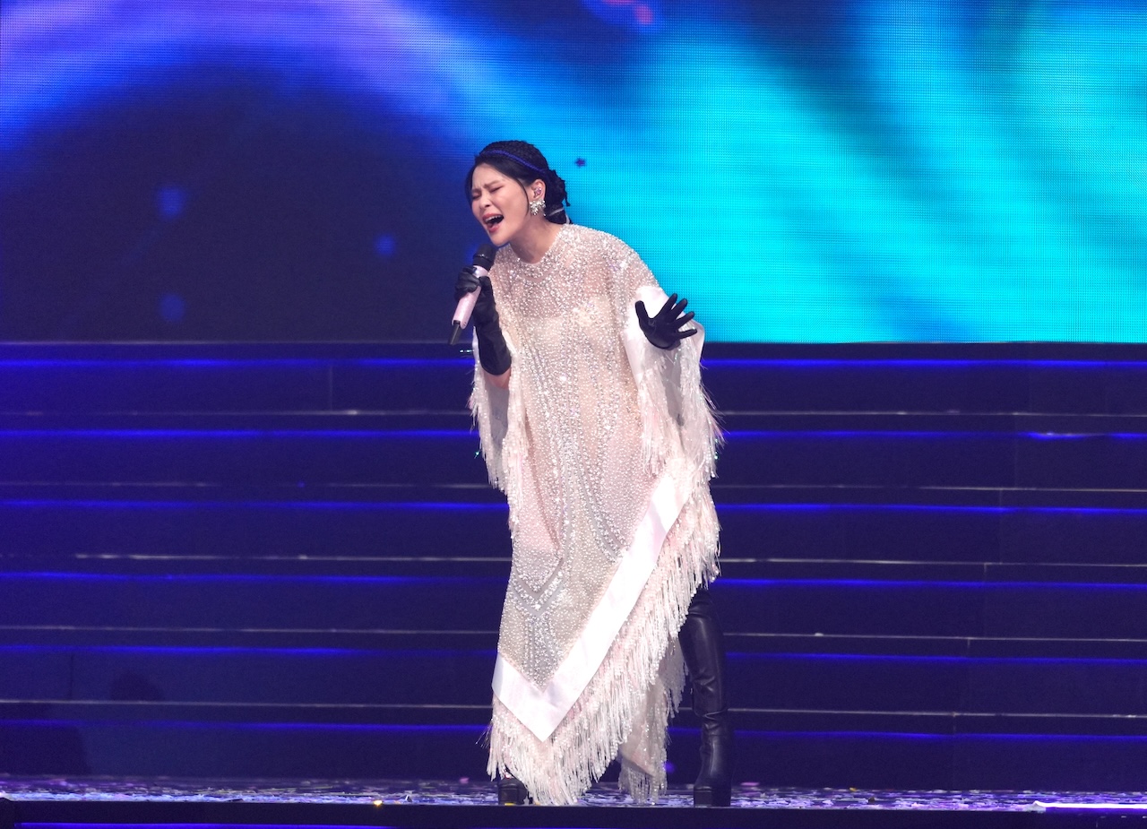 周蕙積極治療聲帶狀況。（圖／記者陳明中攝）