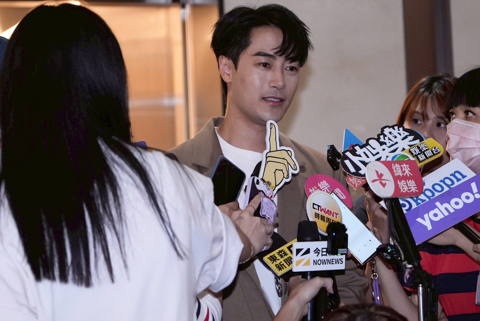 朱宇謀表示自己被經紀人下禁愛令。（圖／記者許方正攝）