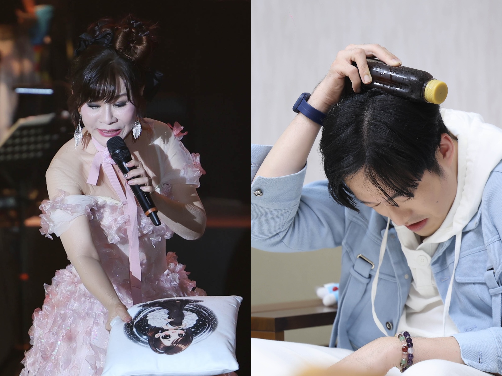 龍千玉（左圖）送粉絲禮物，害到葉諾帆（右圖）。（圖／瑞揚創意提供）