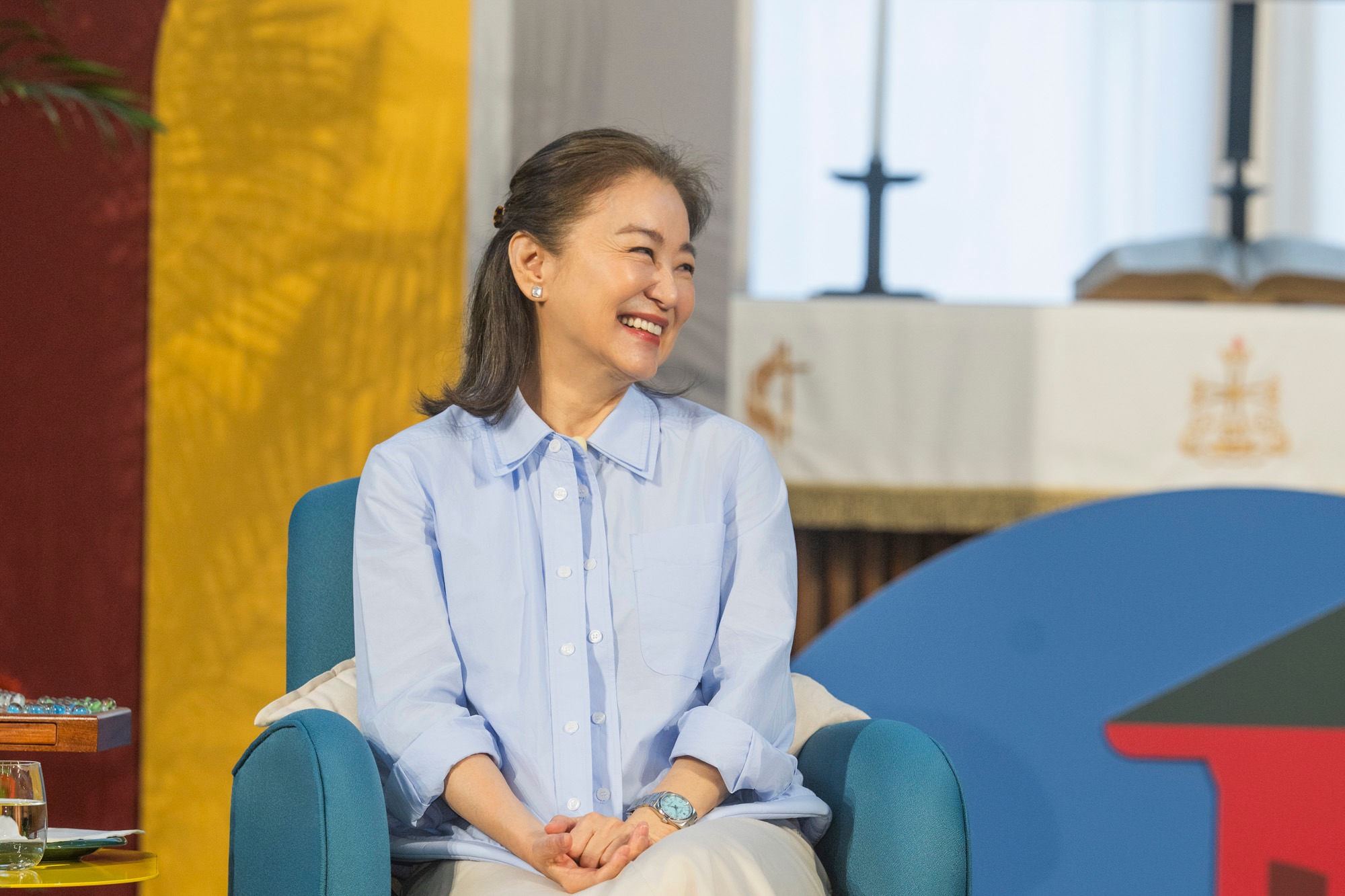 林青霞以作家身分現身香港中文大學。（圖／翻攝自崇基學院 Chung Chi College, CUHK臉書）