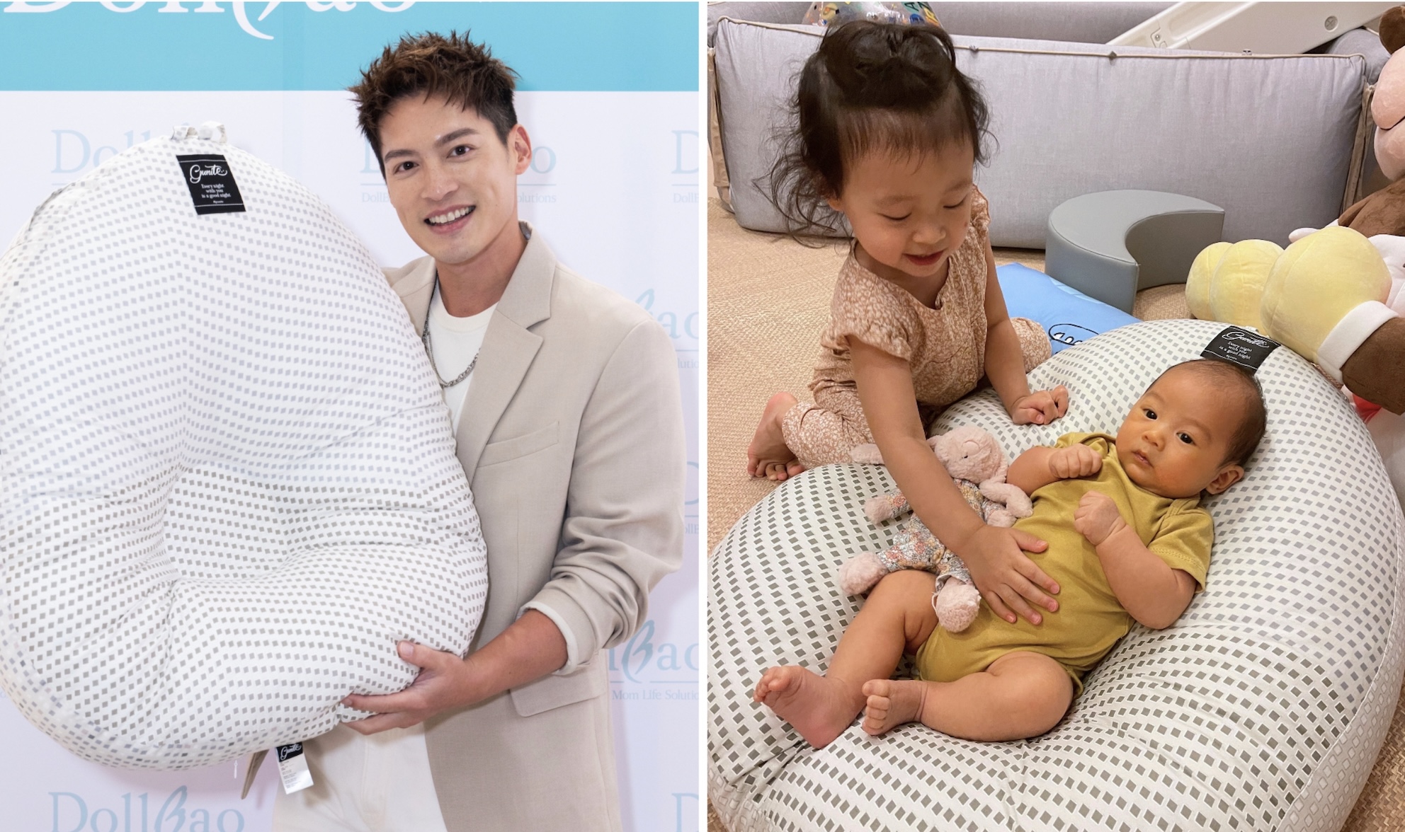 許孟哲現身台中擔任一日店長，大談從「抱睡崩潰」到「神隊友」的修煉之路，並感性感謝老婆趙孟姿的付出。（圖／逗寶提供）