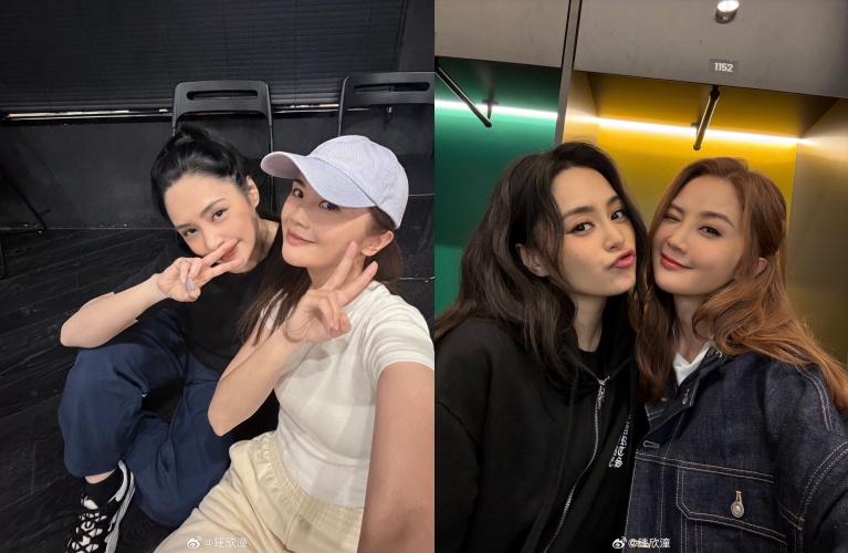 阿Sa宣布結婚，好姐妹阿嬌獻上祝福。（圖／翻攝自鍾欣潼微博）