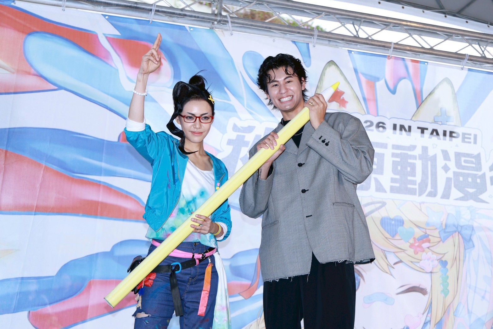 風田（右）、焦曼婷出席2026A.C.F秋葉原動漫祭記者會。（圖／攝影組）