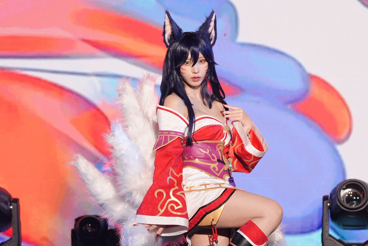 「日本第一Coser」Enako表示今天的裝扮花了3小時。（圖／記者陳明中攝）