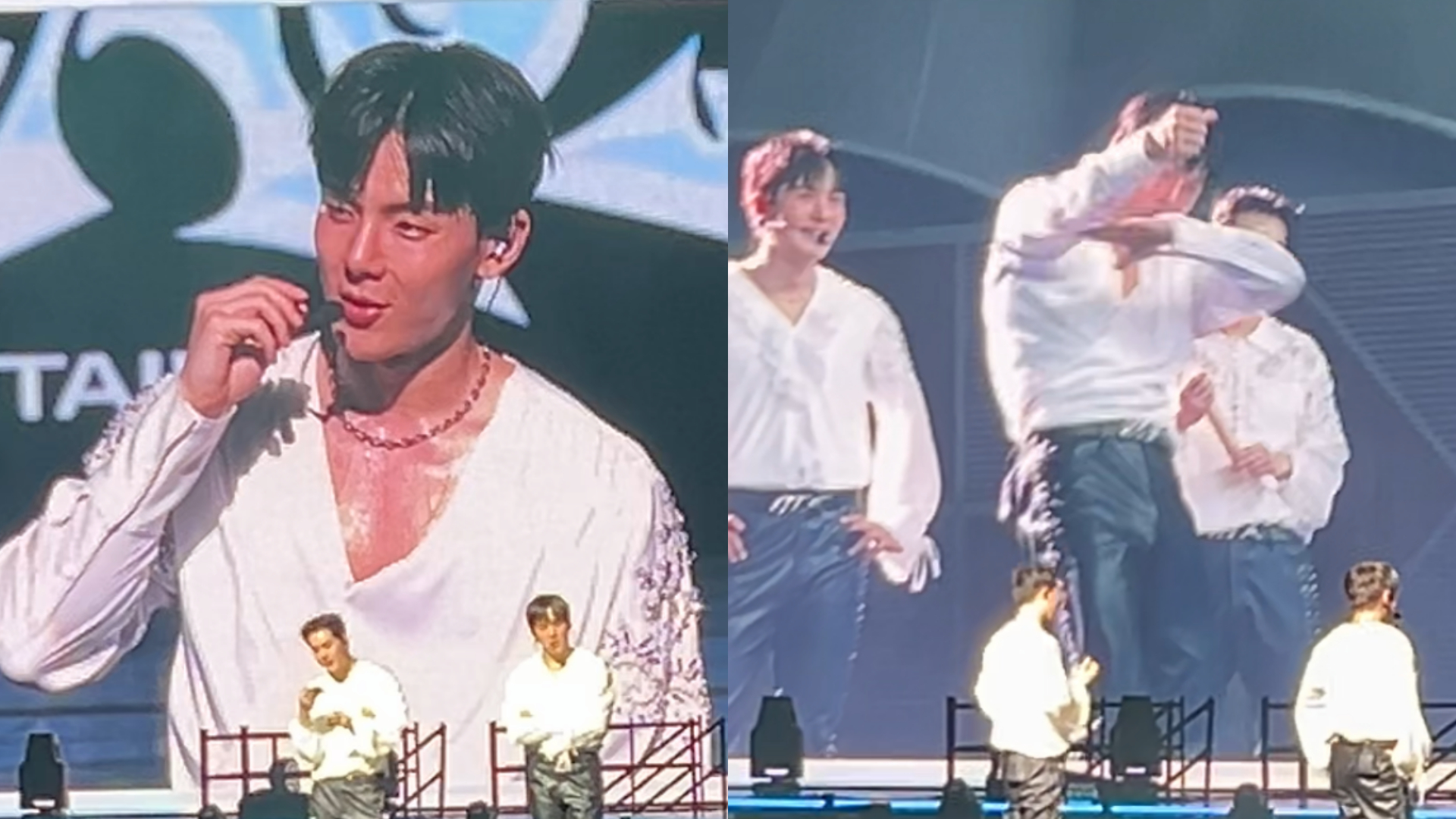 MONSTA X成員Shownu頂胯，粉絲尖叫聲爆表。（圖／讀者提供）