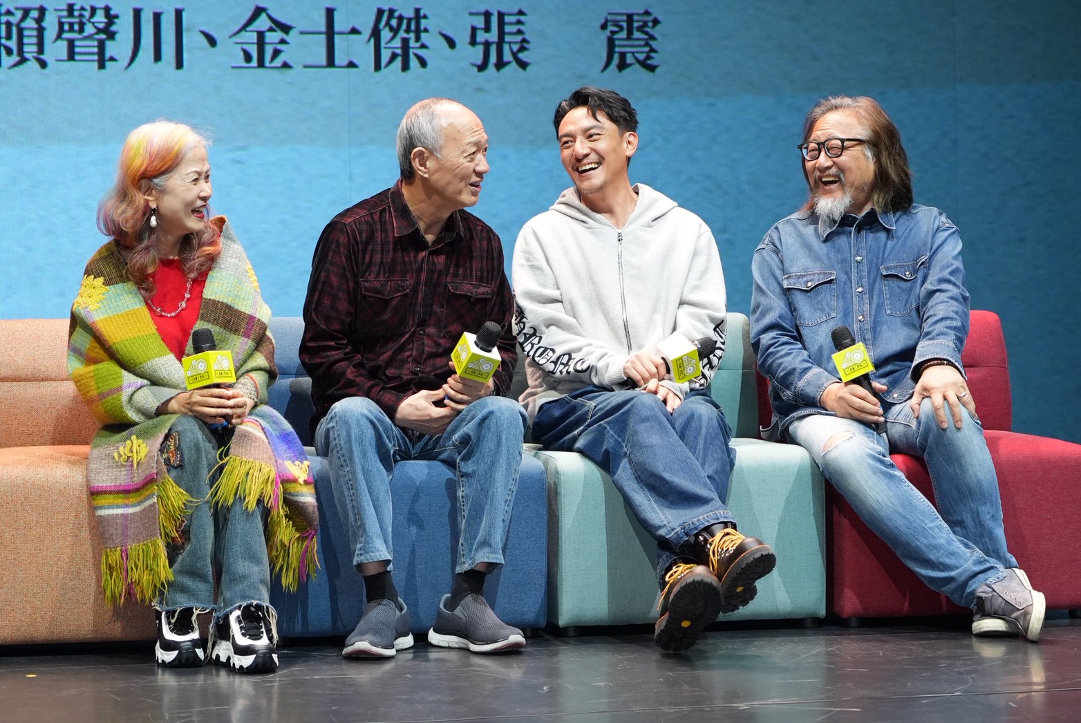 賴聲川、丁乃竺、金士傑、張震出席「舞台與時間之間 江濱柳的四十年」講座。（圖／記者許方正攝）