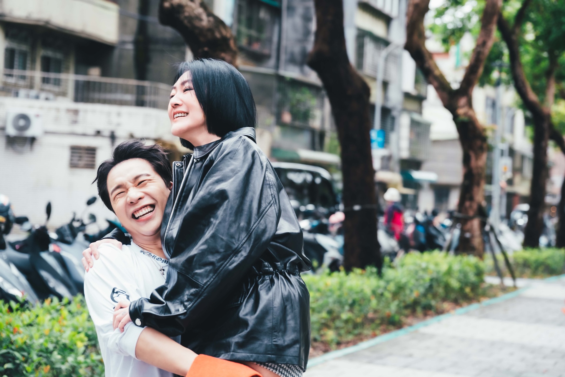 小S(右)和派翠克開心。(圖/東森綜合台提供)