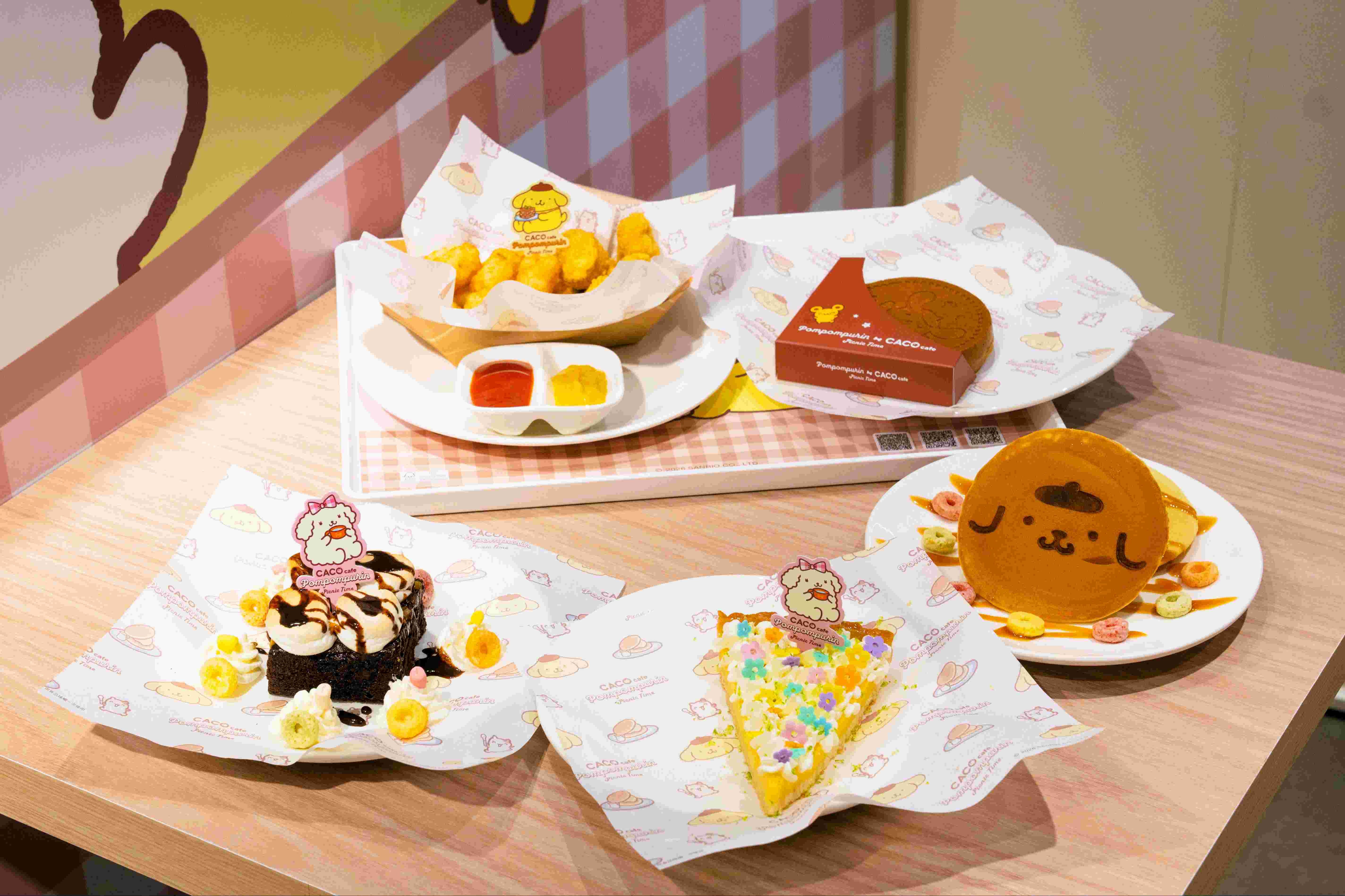CACO cafe攜手布丁狗，精心準備充滿巧思的聯名餐點，搭配店內主題布景，打造沉浸式用餐體驗。（圖／加州椰子集團提供）